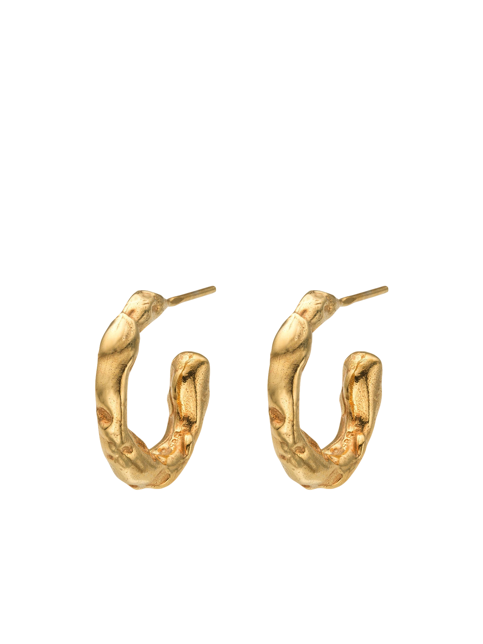 Eva Remenyi Talisman Small Hoop Earrings Gold