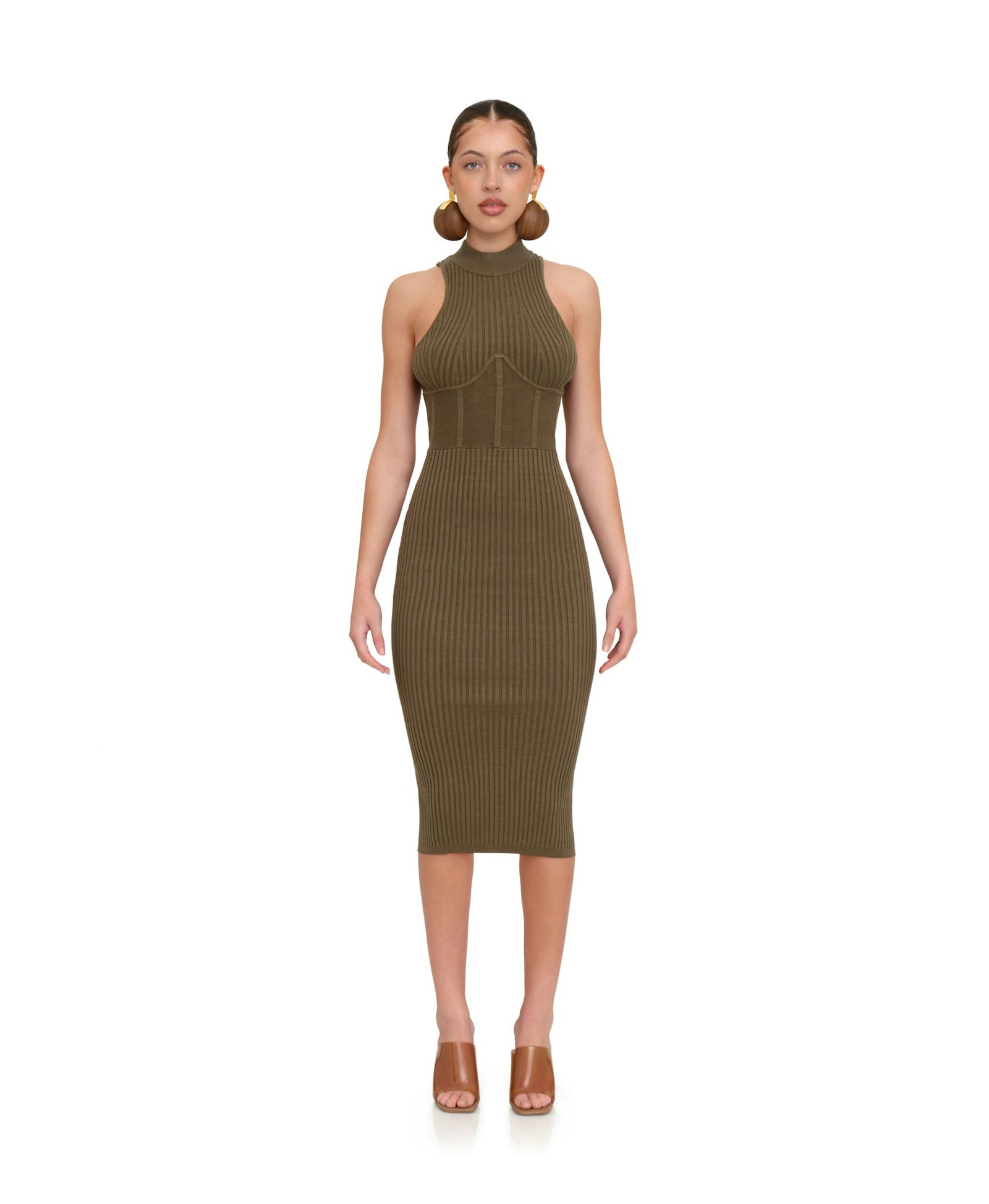 NESI JADE KNIT MIDI DRESS made by Andrea Iyamah