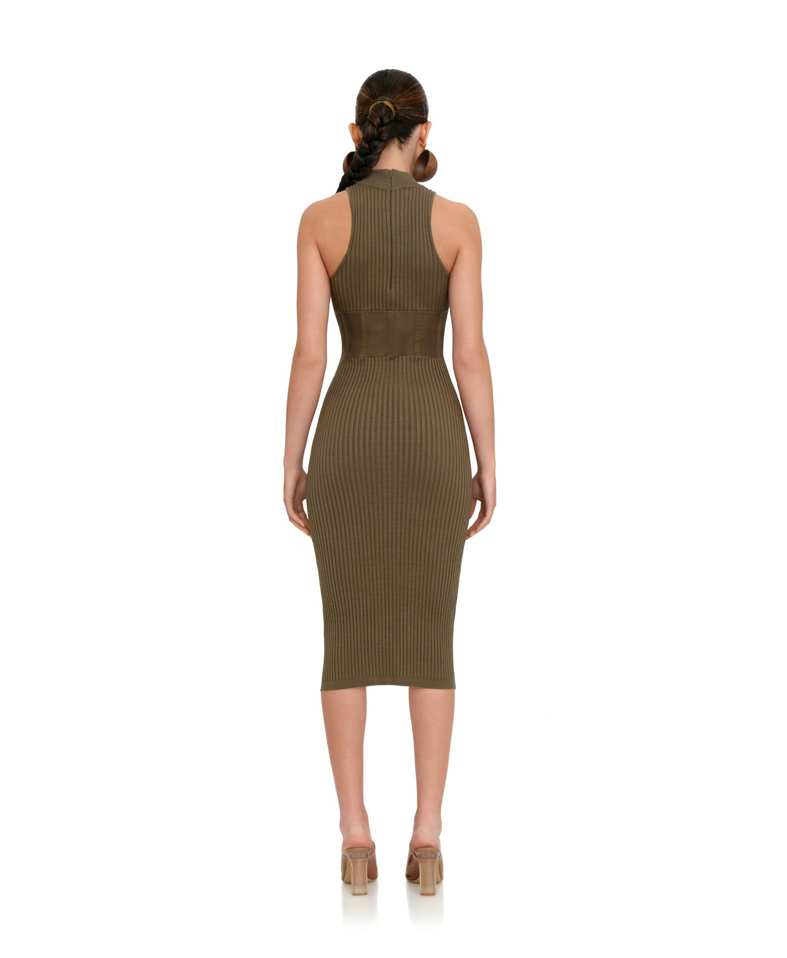 NESI JADE KNIT MIDI DRESS made by Andrea Iyamah