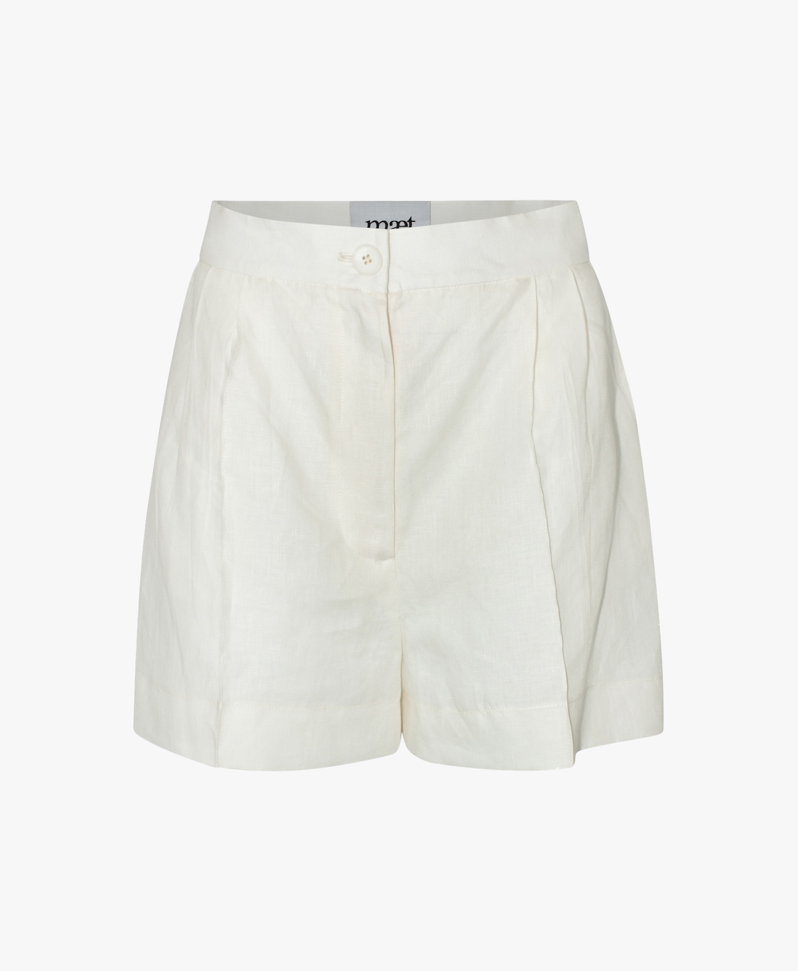 NEREUS White Short Linen Pants made by MAET