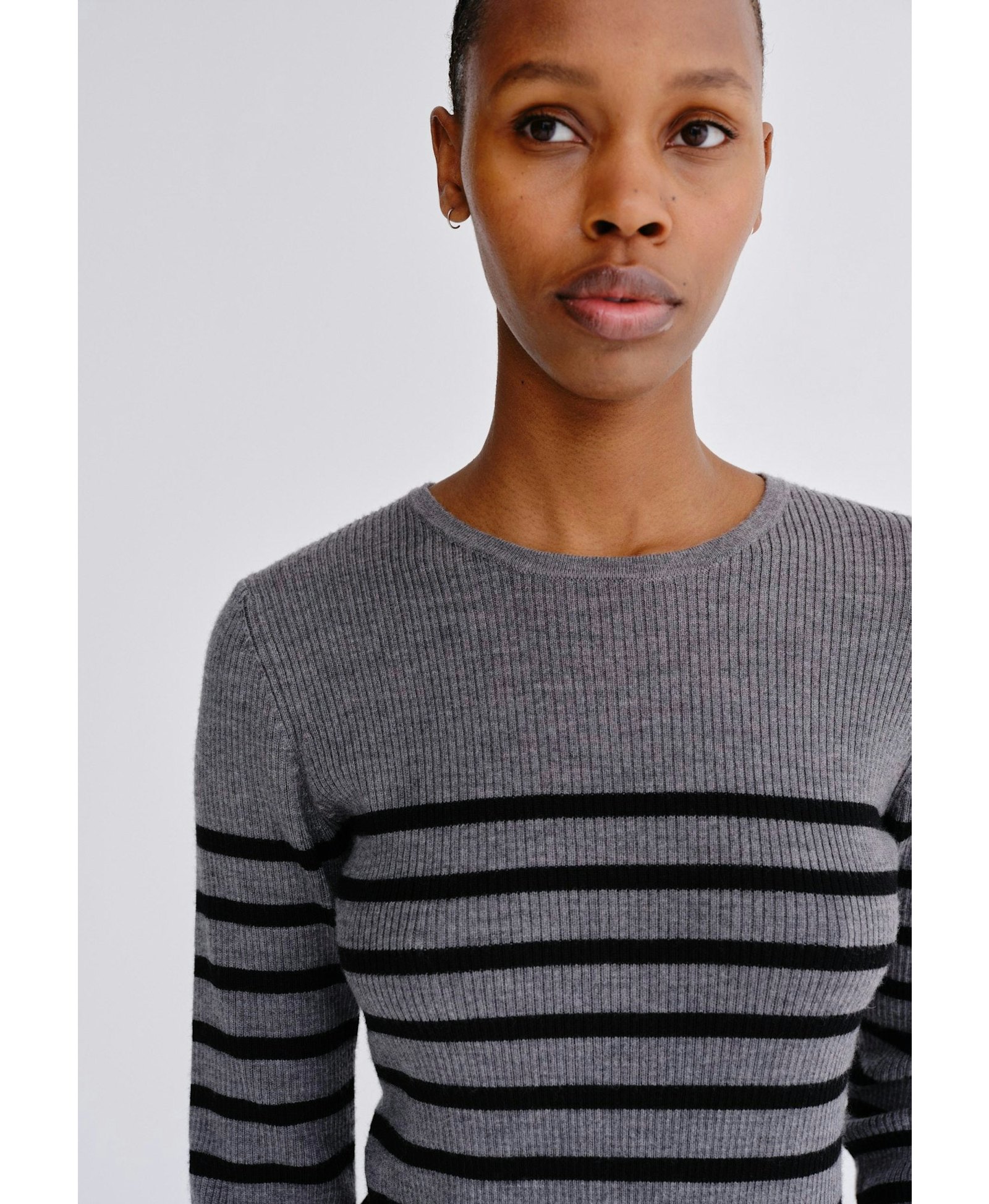 Camb Blouse - Grey Melange made by HERSKIND