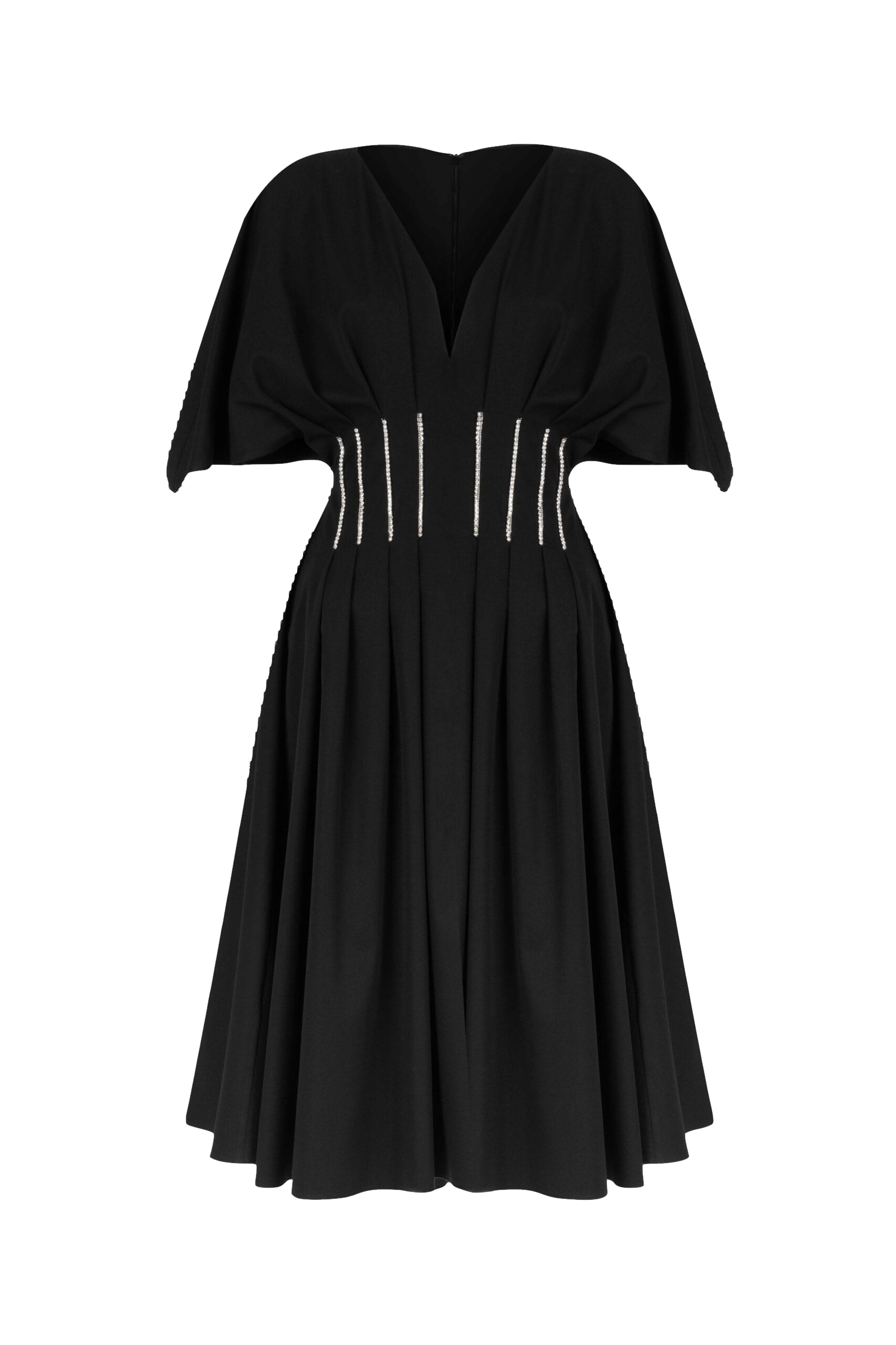 F.ilkk Black Rhinestone Dress