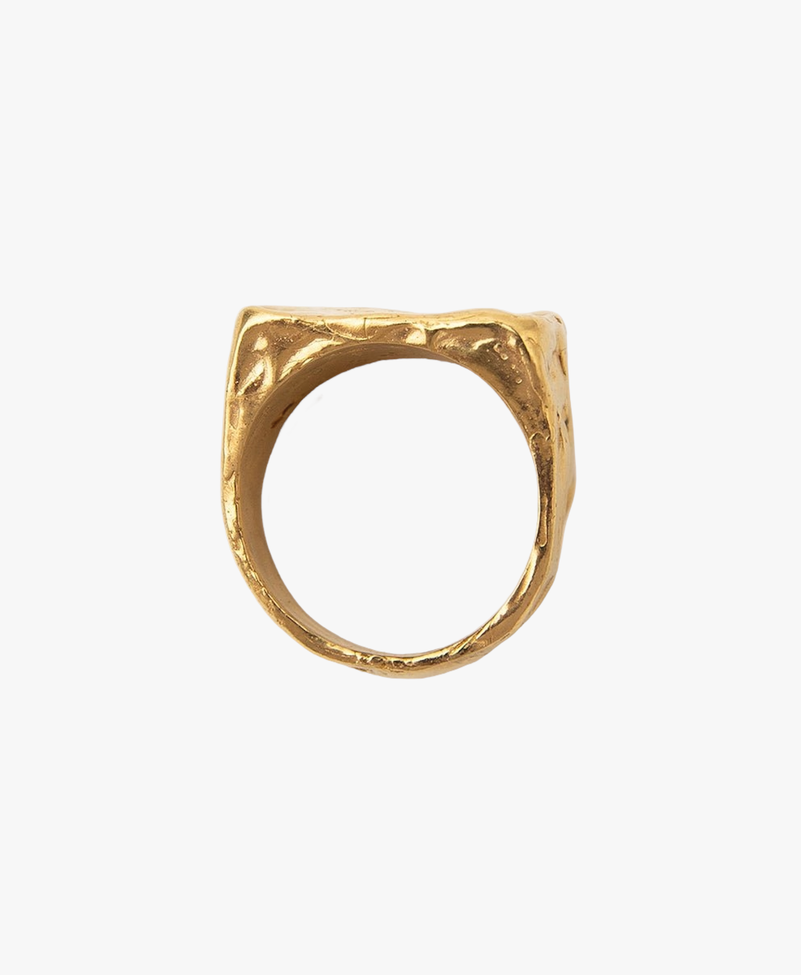 AREIA RECTANGULAR SIGNET RING made by Carolina De Barros