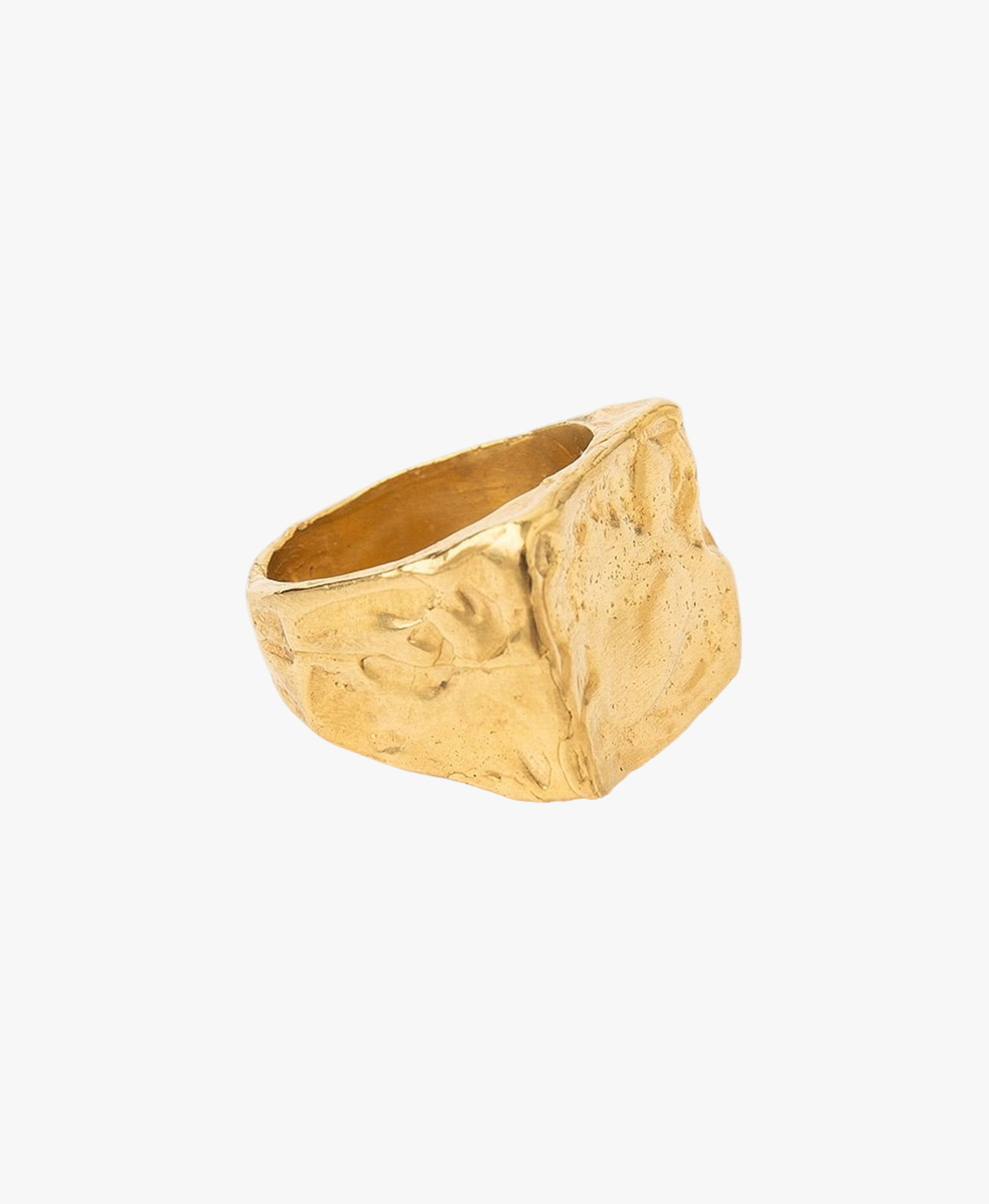 AREIA RECTANGULAR SIGNET RING made by Carolina De Barros