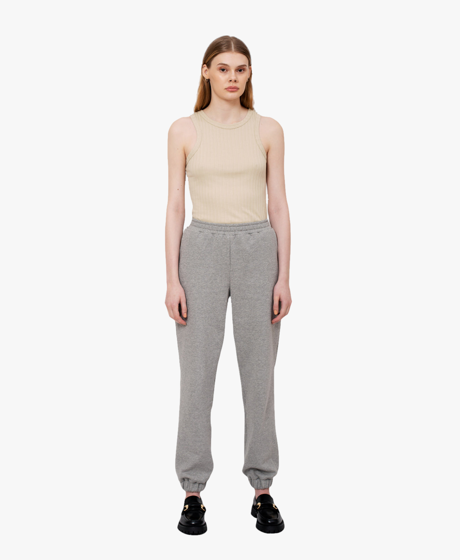Jamie Sweatpants in Grey made by AÉRYNE