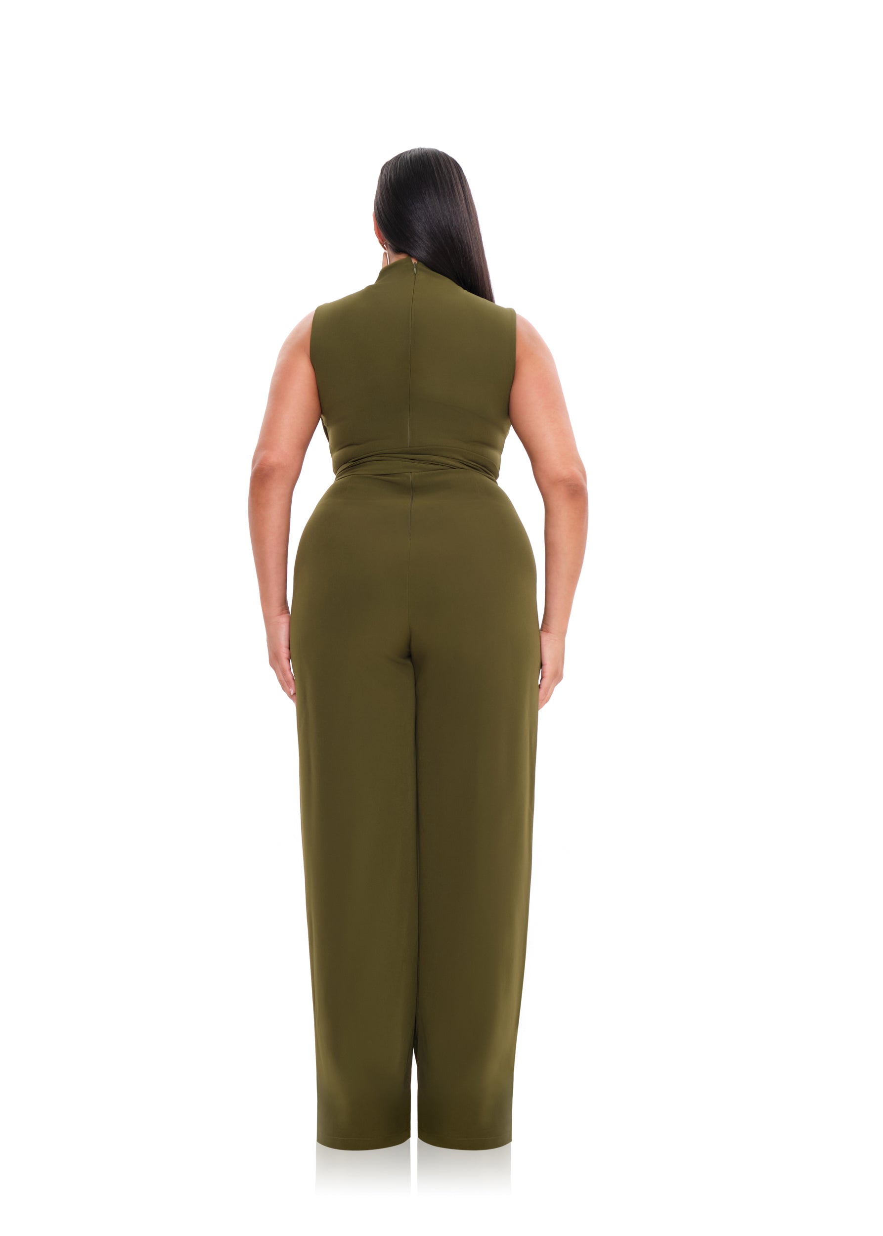 Shop Andrea Iyamah Edar Jumpsuit In Mocha