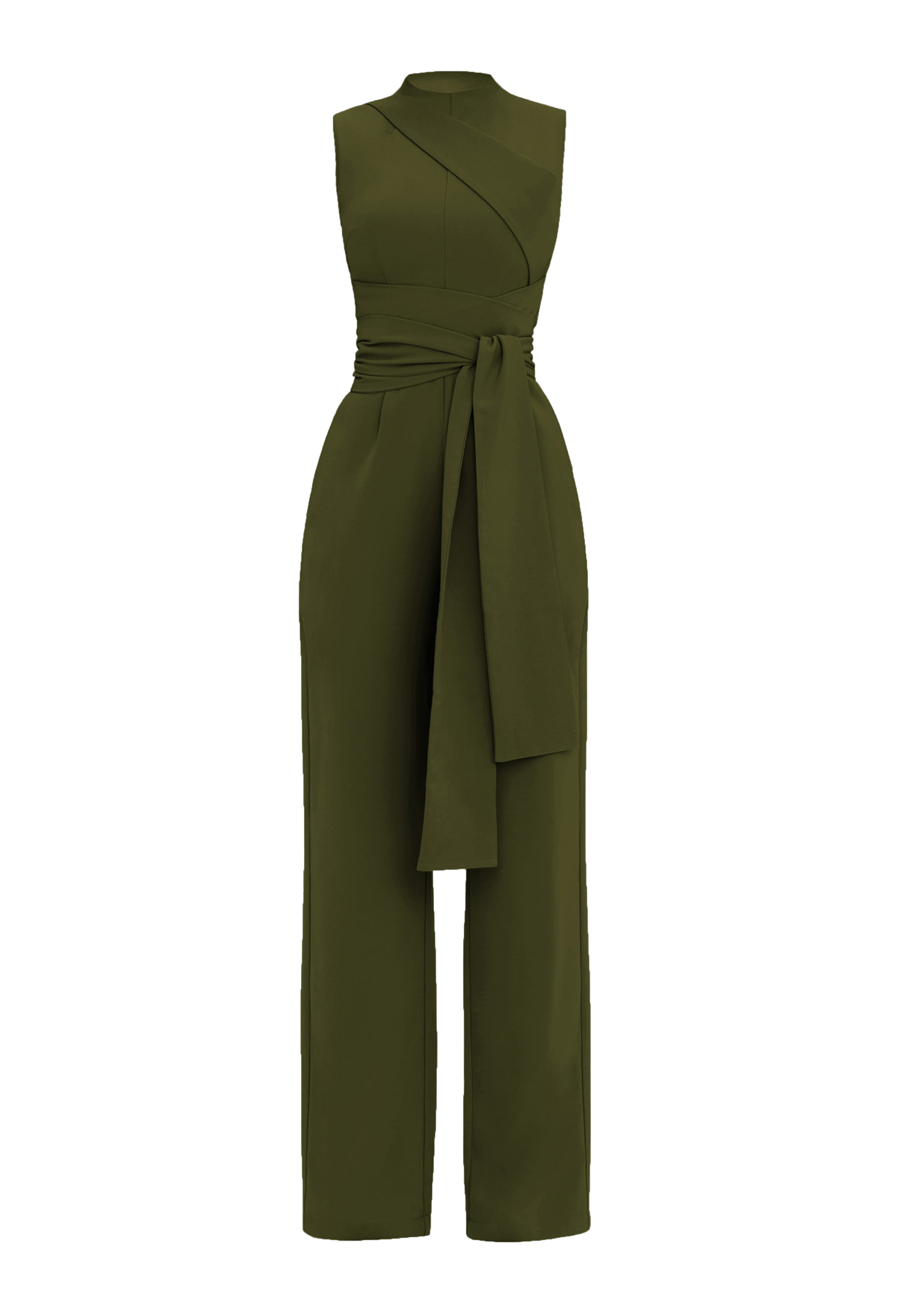 Shop Andrea Iyamah Edar Jumpsuit In Mocha