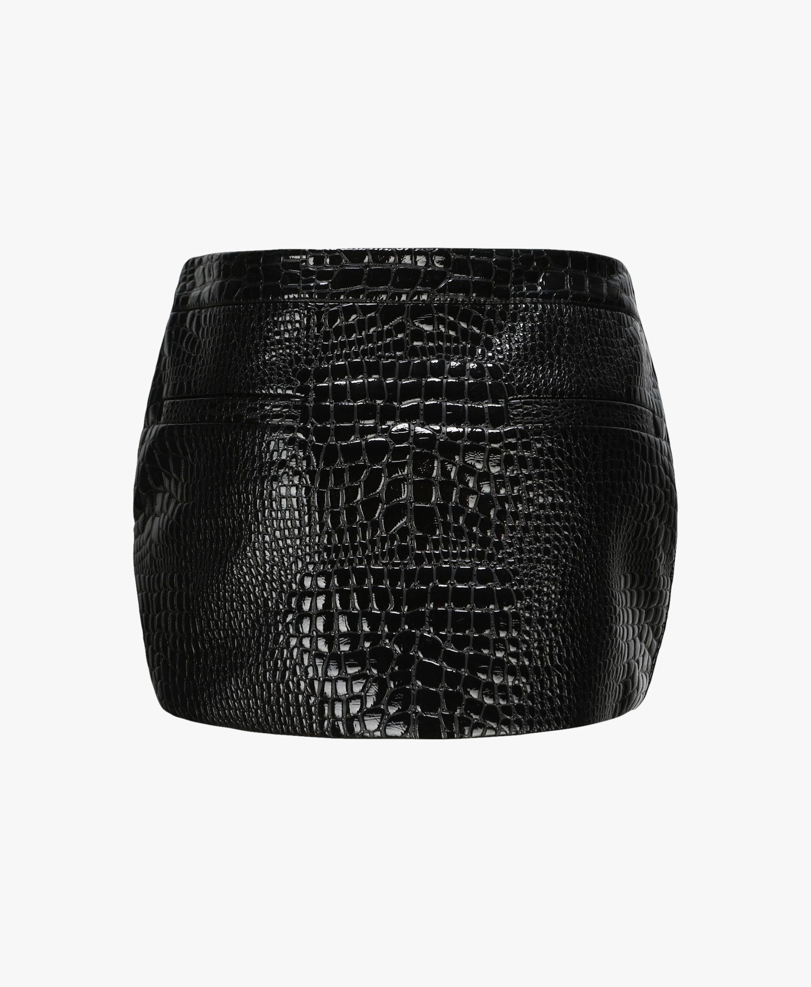 Miranda Leather Mini Skirt (Black) in Black made by Nana Jacqueline
