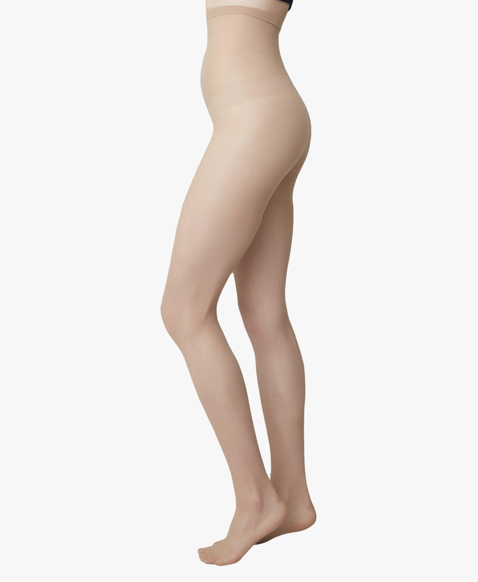 Tuva Sculpting Tights in Beige made by Swedish Stockings