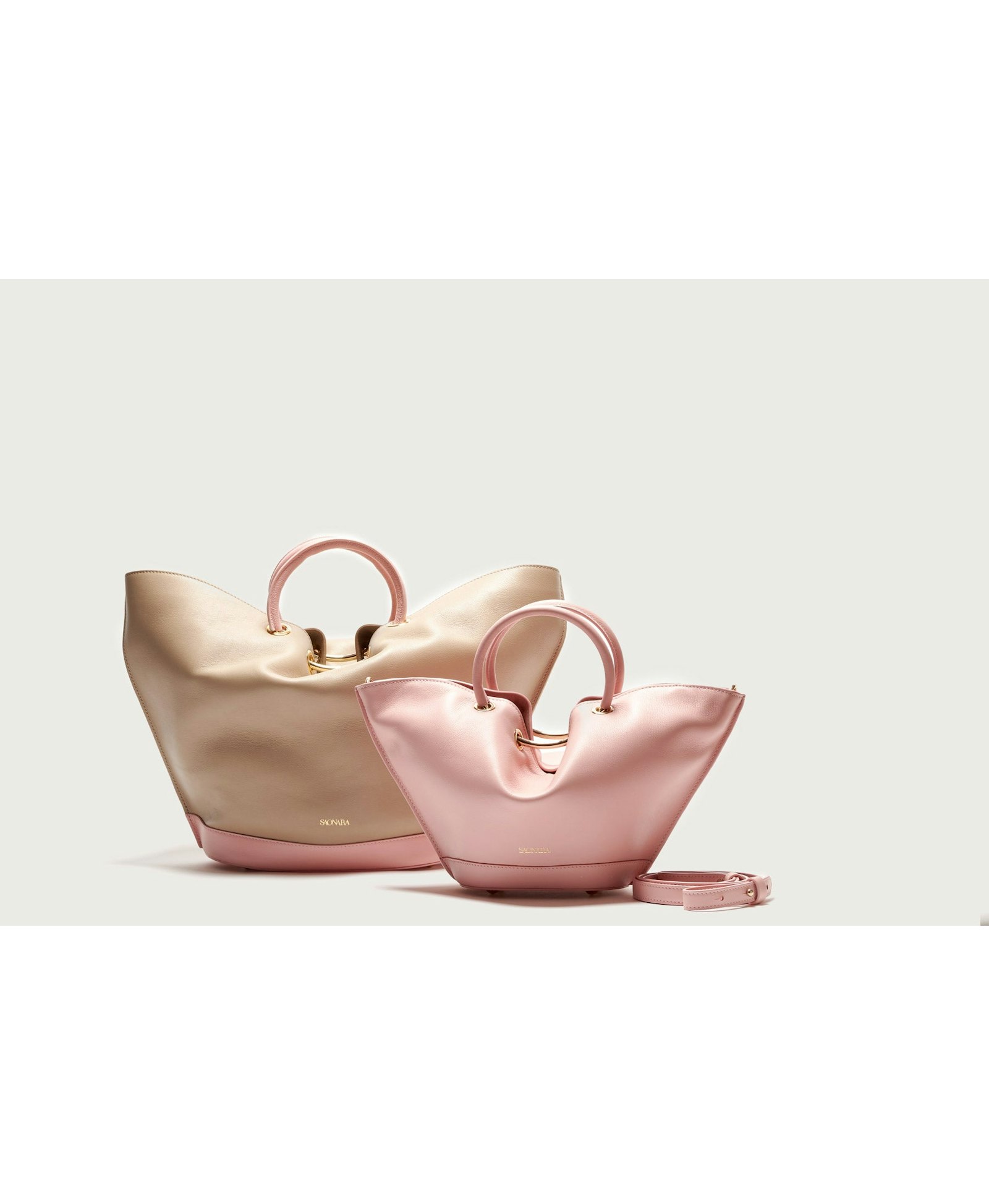 SAONARA MINI PEONY LEATHER BAG made by Saonara