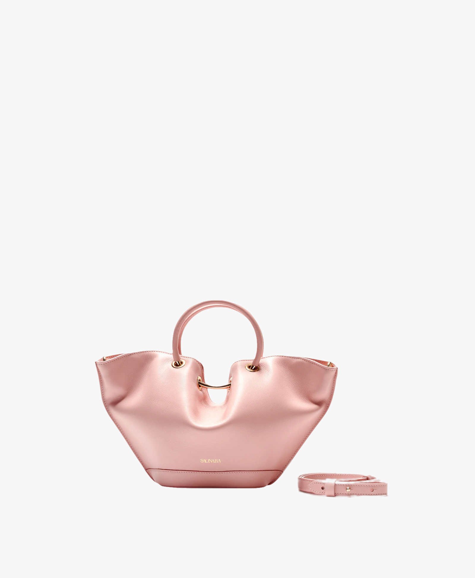 SAONARA MINI PEONY LEATHER BAG made by Saonara