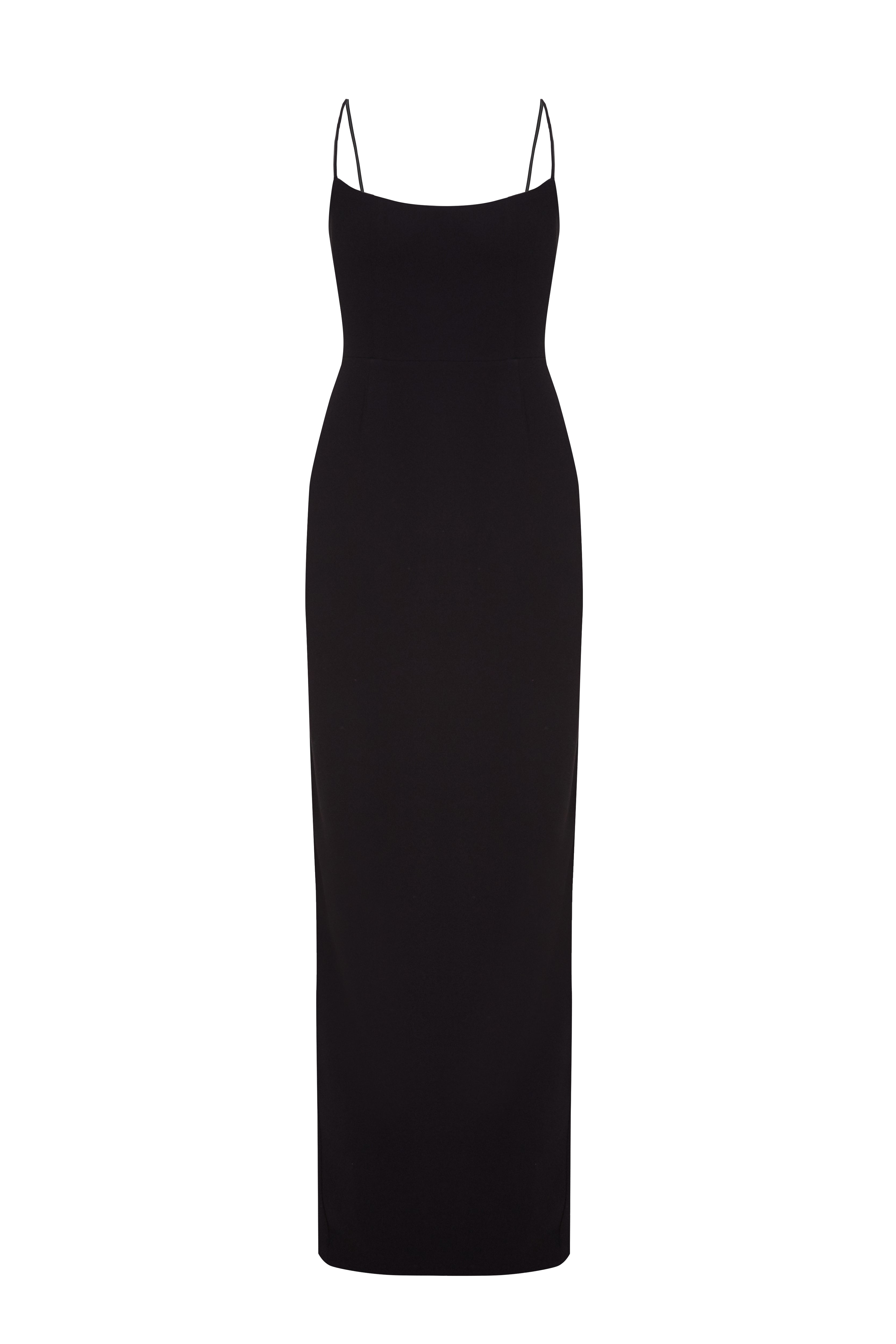 Balykina Maxi Dress With Straps Black