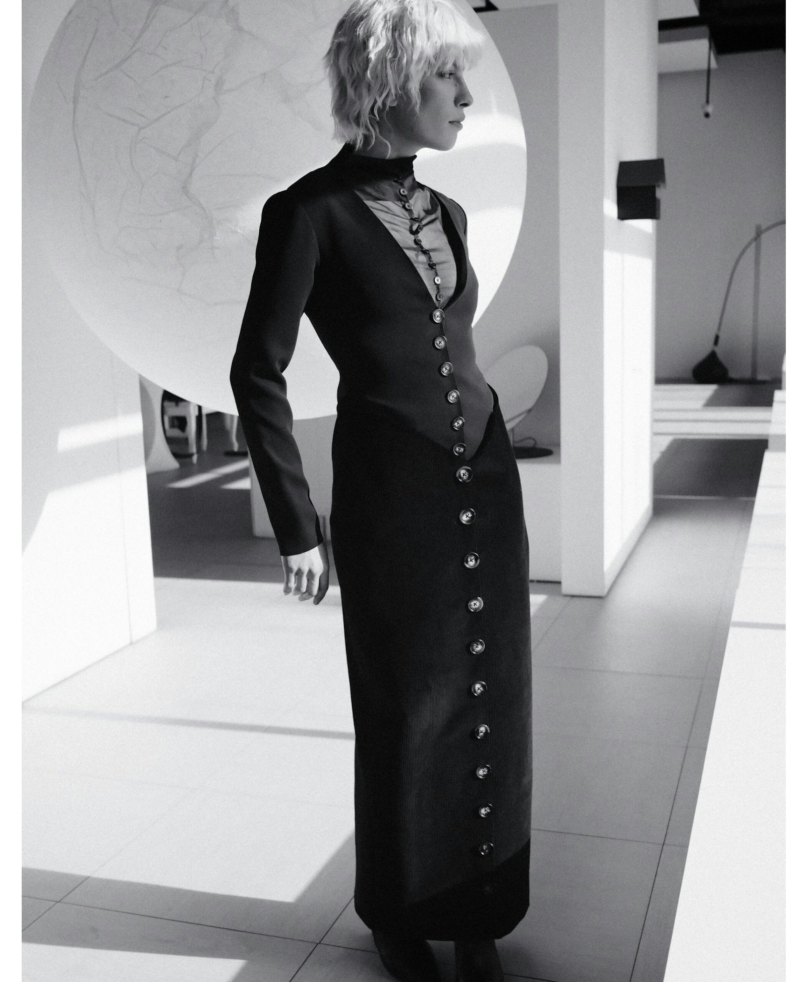 TRES Black Midi Dress made by MAET