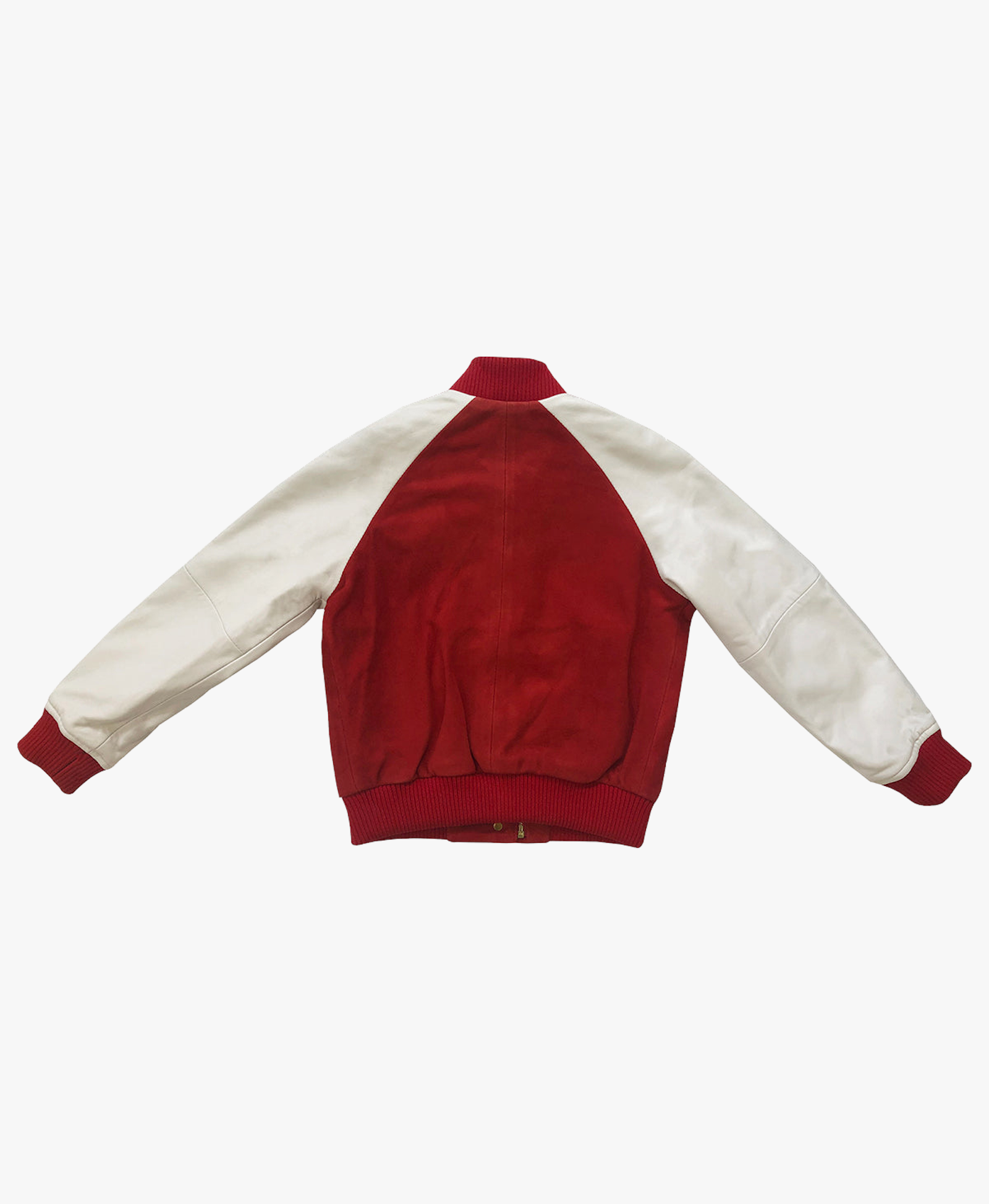 Hanna Leather Bomber Jacket - Red made by SEMSEM