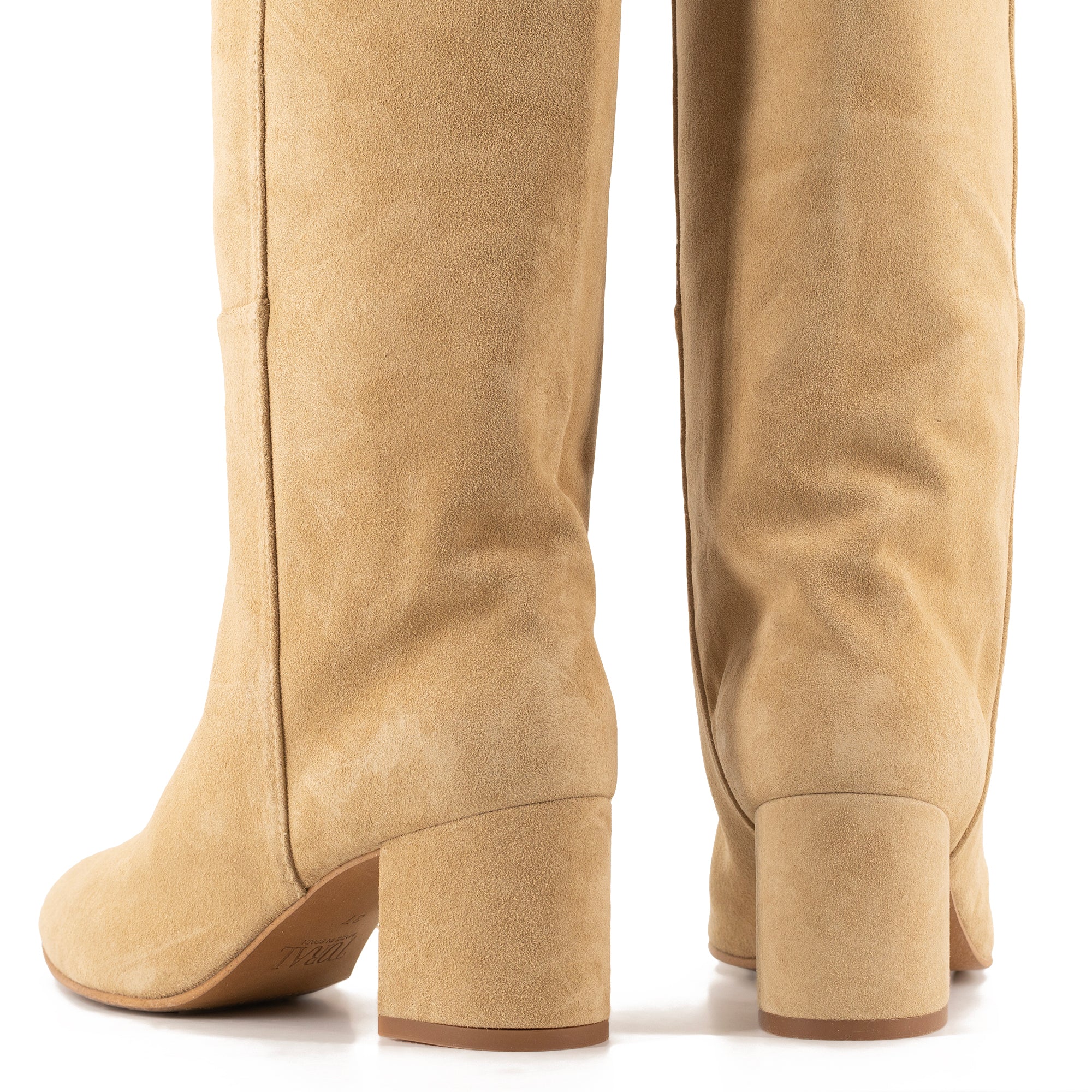 Shop Toral Sand Suede Tall Boots