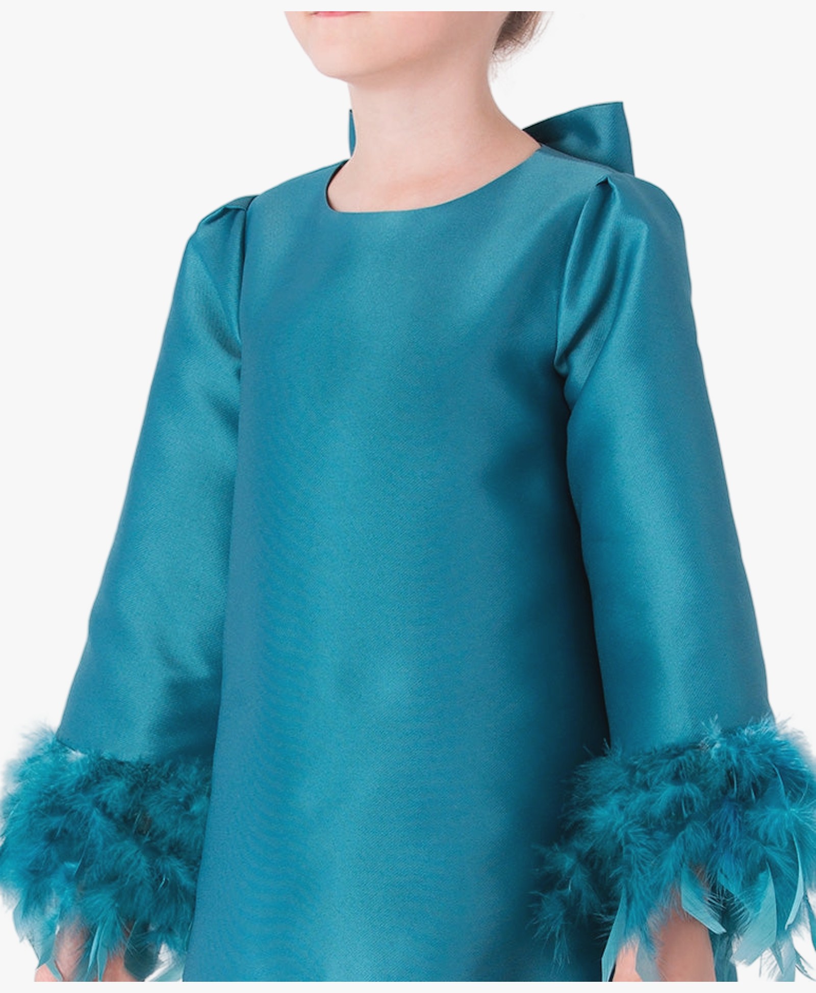 Savaya Feather Girls Dress made by Mama Luma