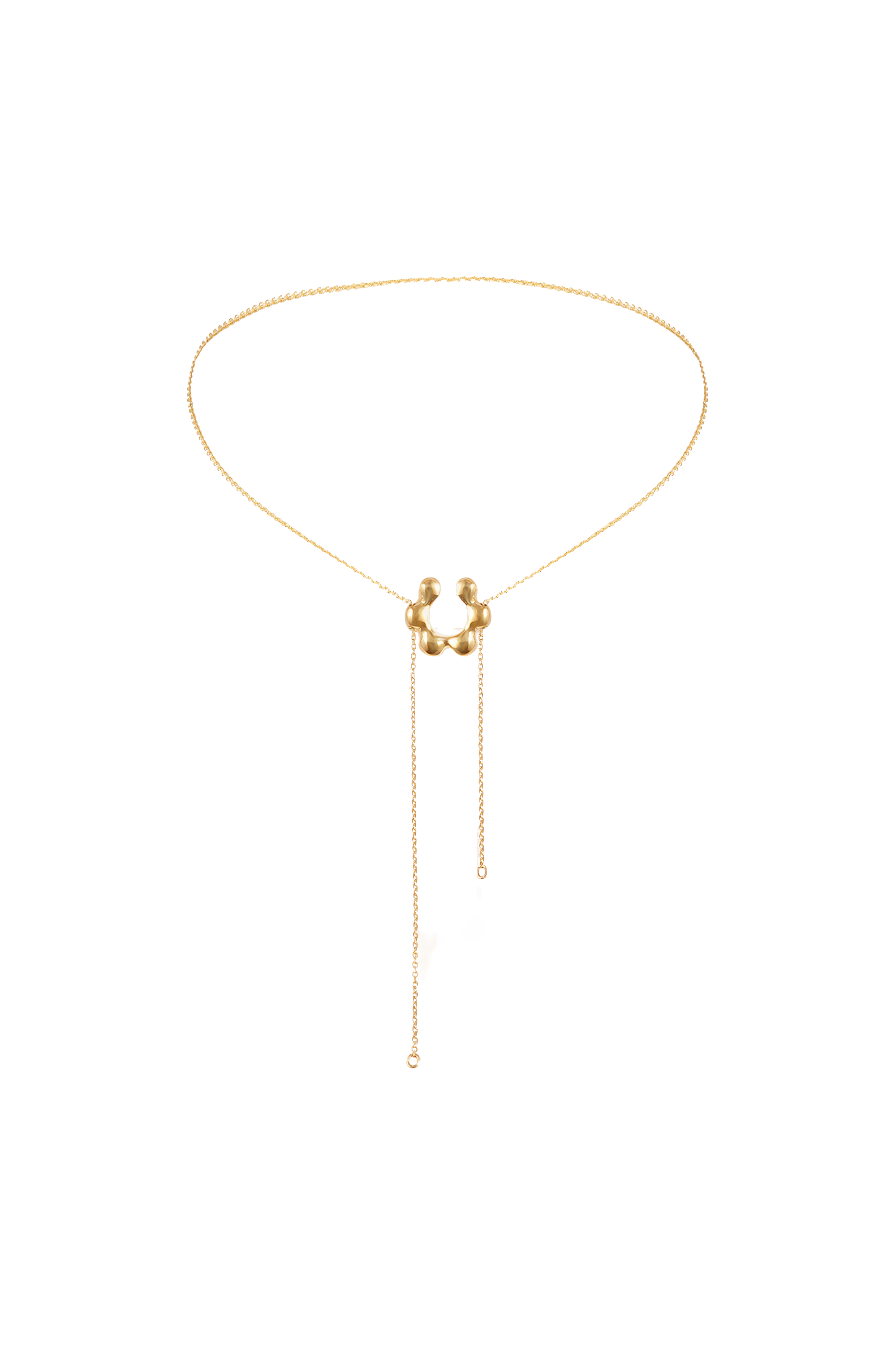 Shop Orxata Jewelry Malva Cuff Necklace In Silver
