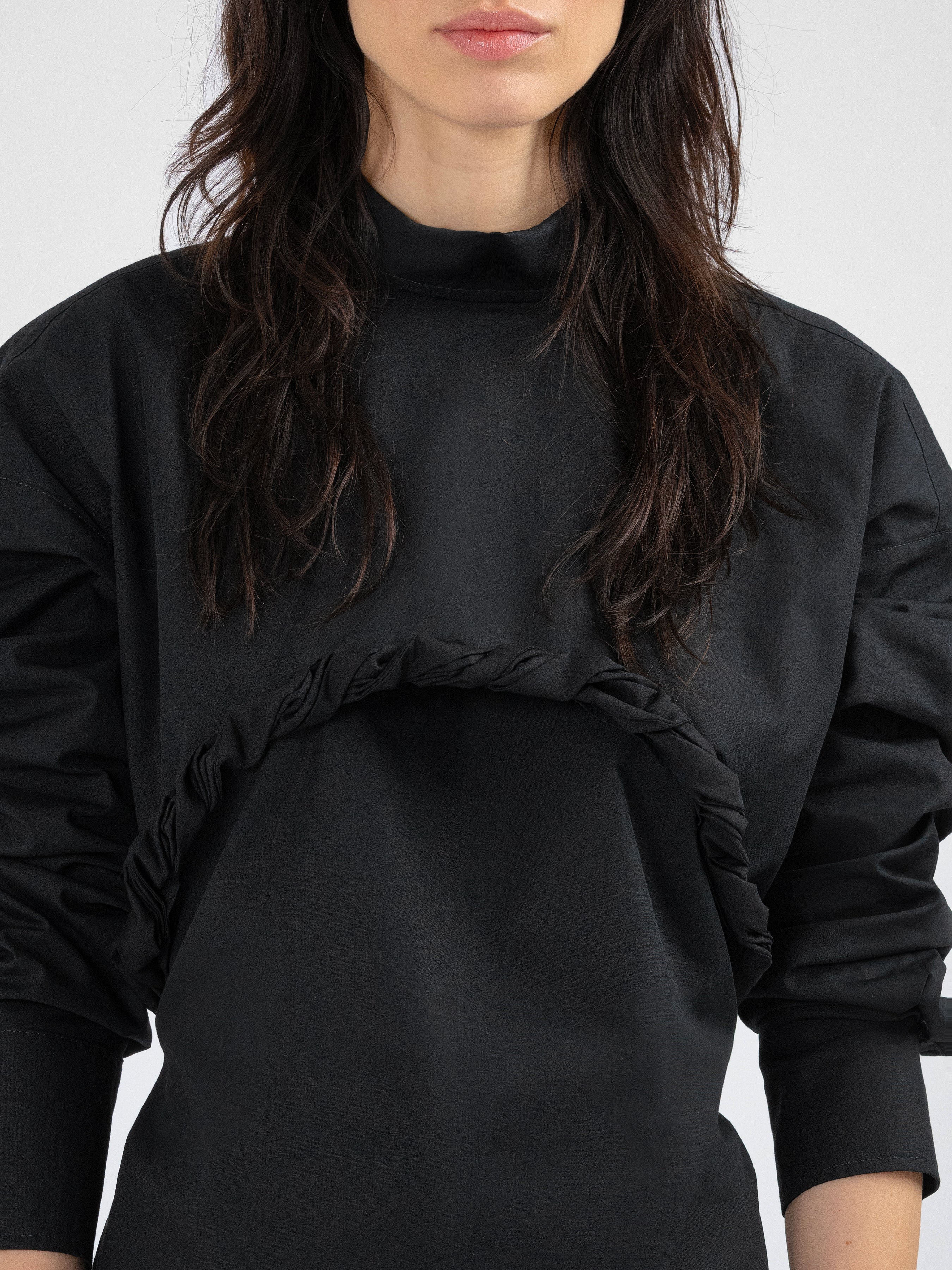 Shop Divalo Kleinrumes Black Tied Cotton Shirt