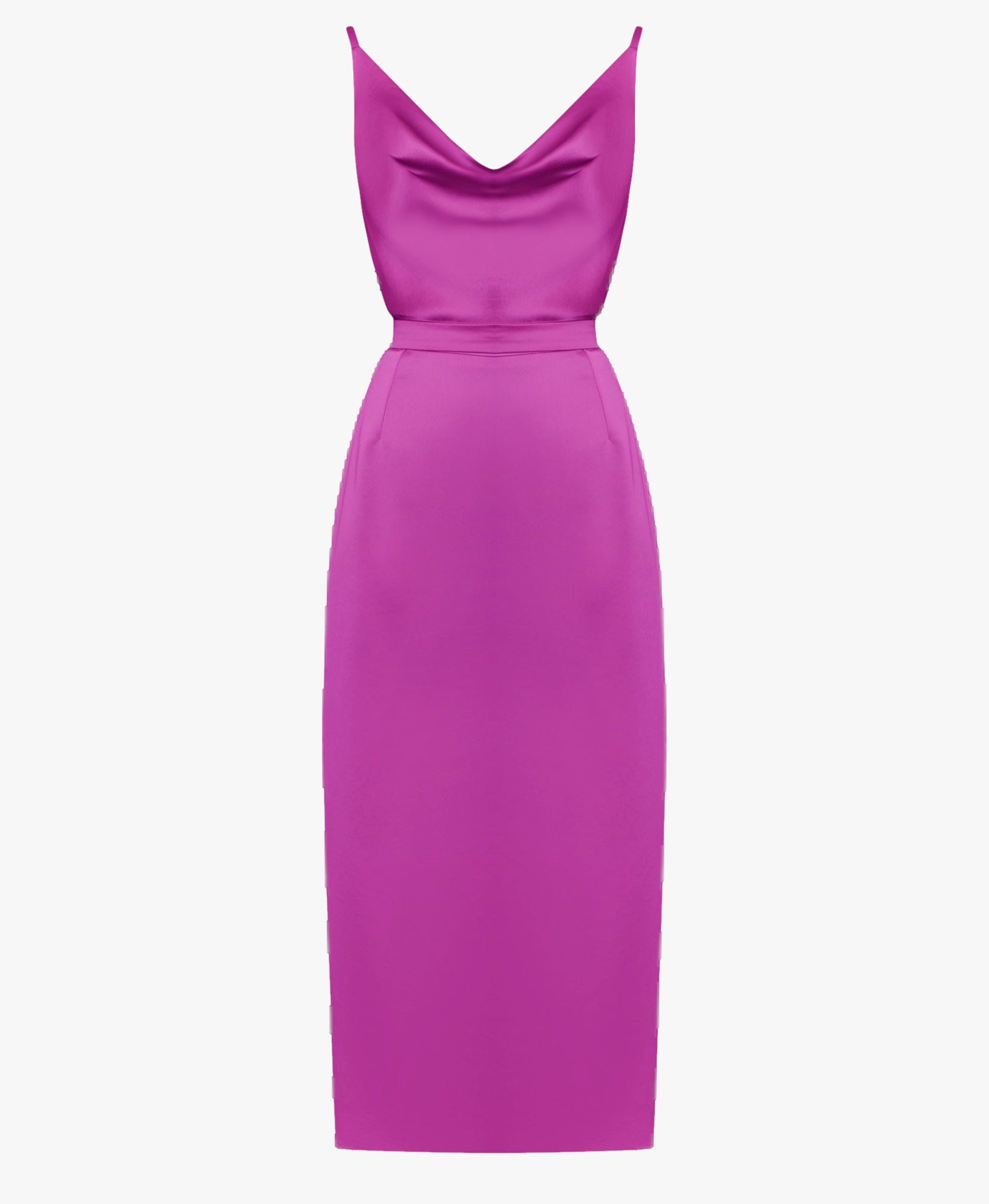 KAMEA magenta pink open back dress made by UNDRESS