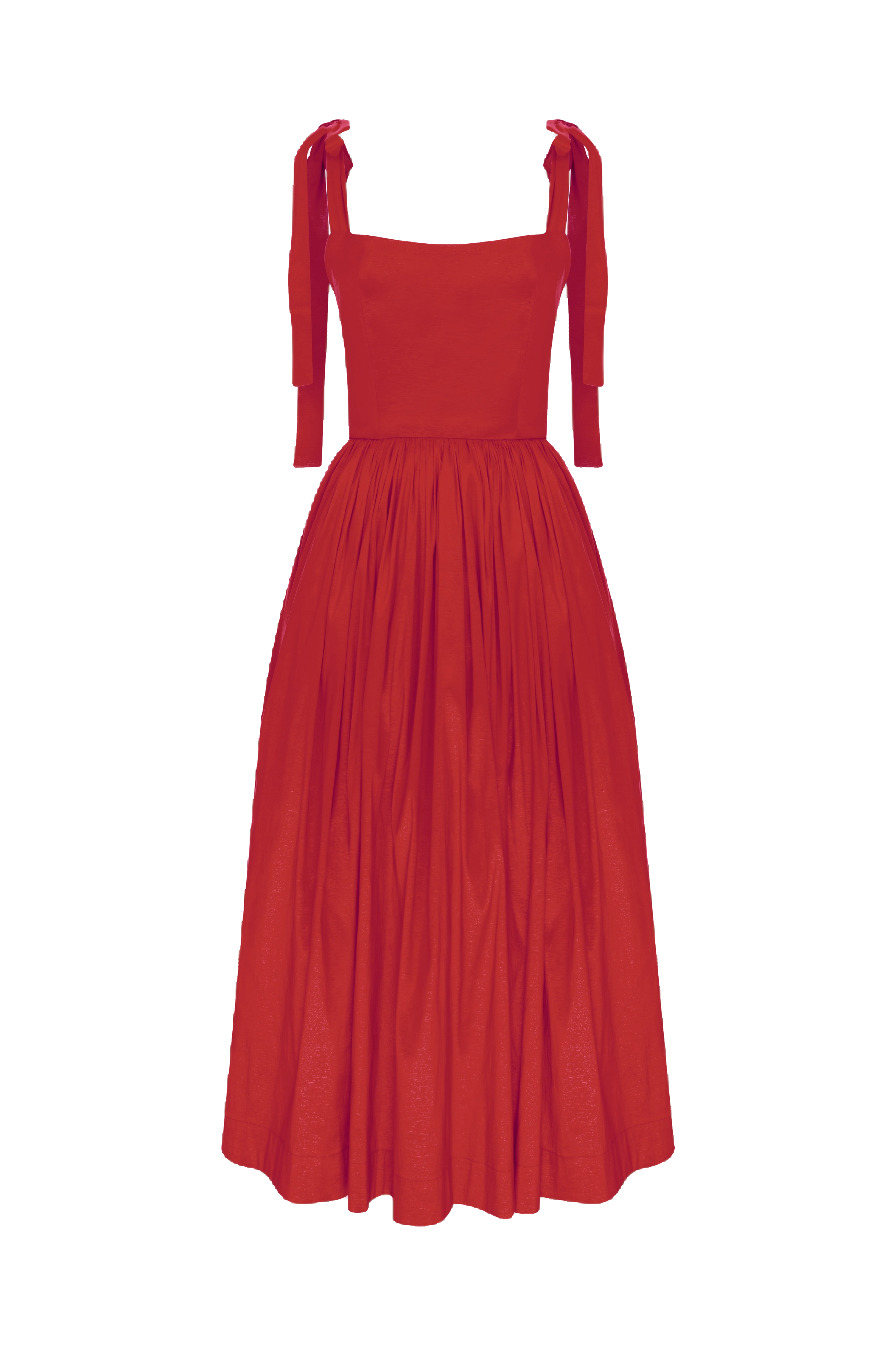 Nazli Ceren Sibby Midi Dress In Rouge In Red