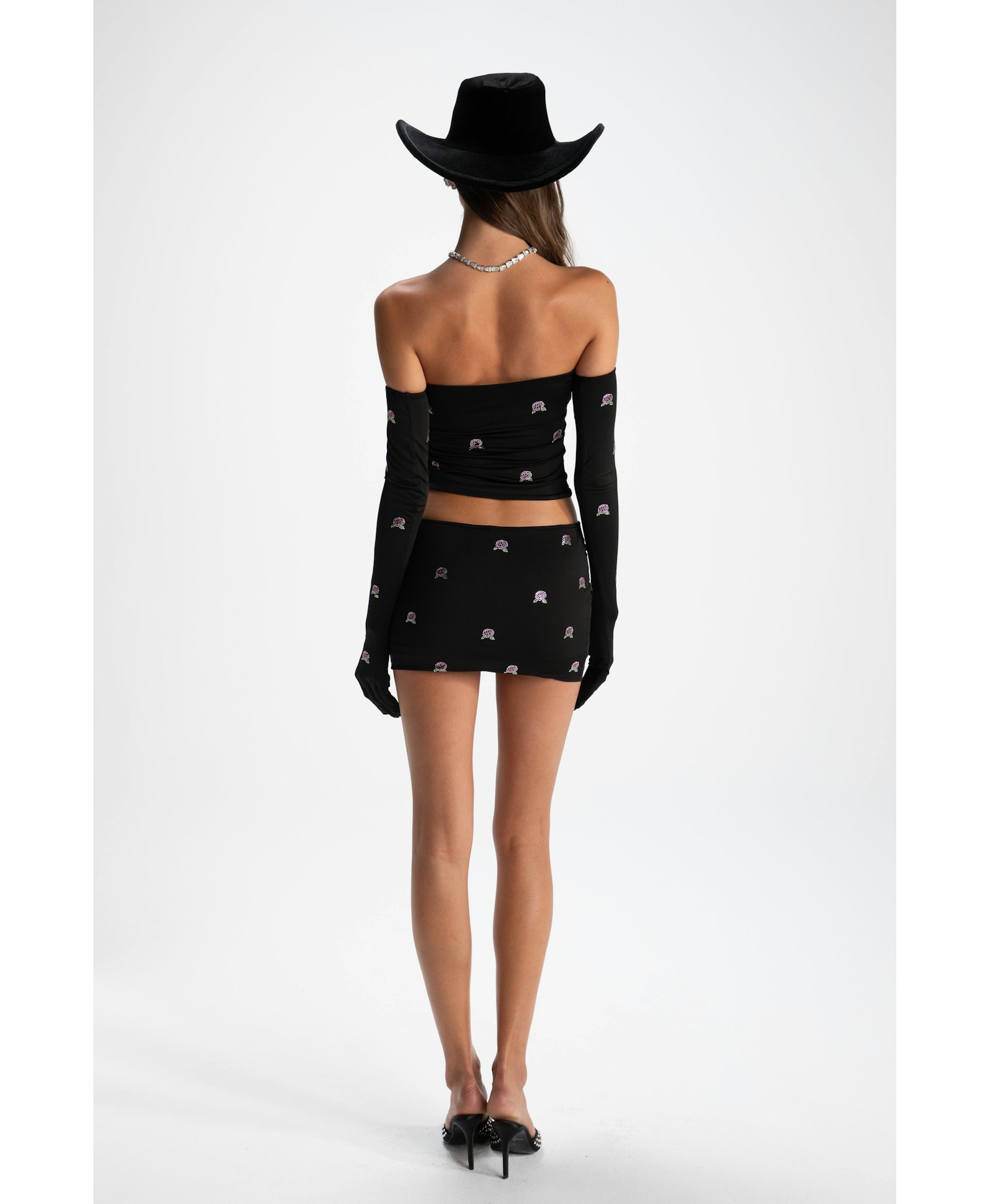 Rosana Embroidered Skirt (Black) in Black made by Nana Jacqueline