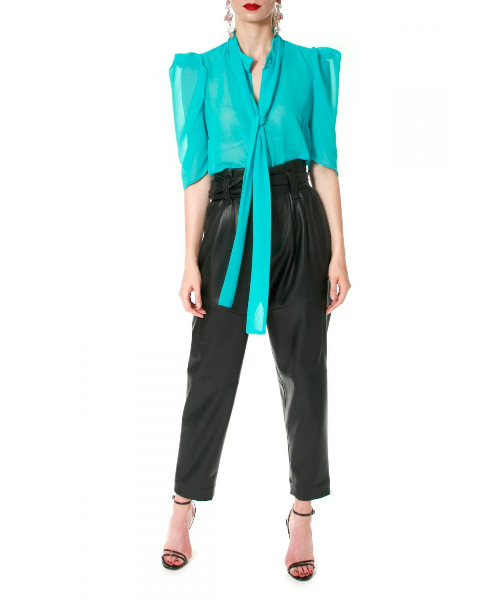 Blouse Angel Turquoise in Blue made by HALEWSKI