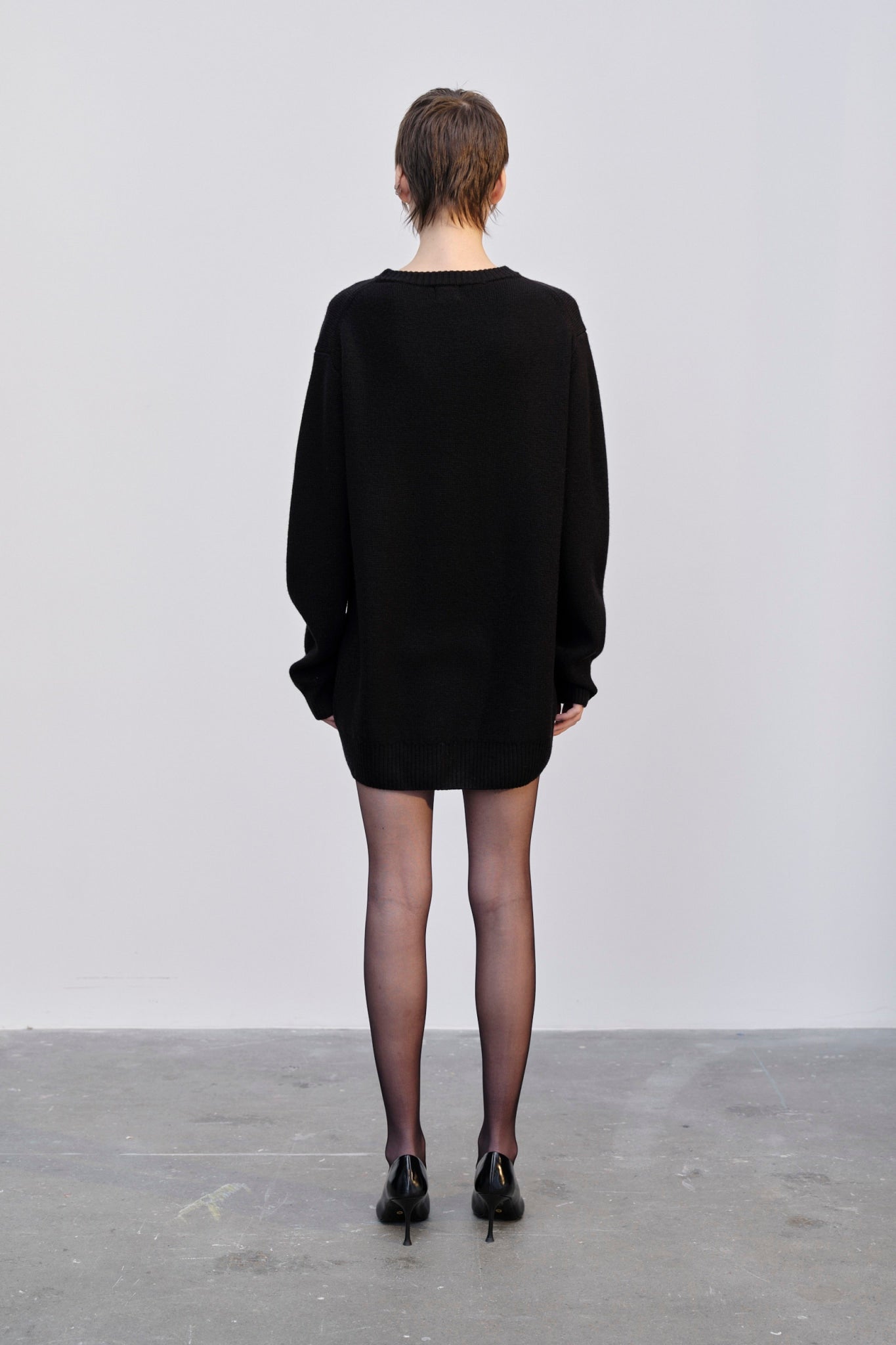 Shop Herskind Fred Knit Sweater Dress In Black