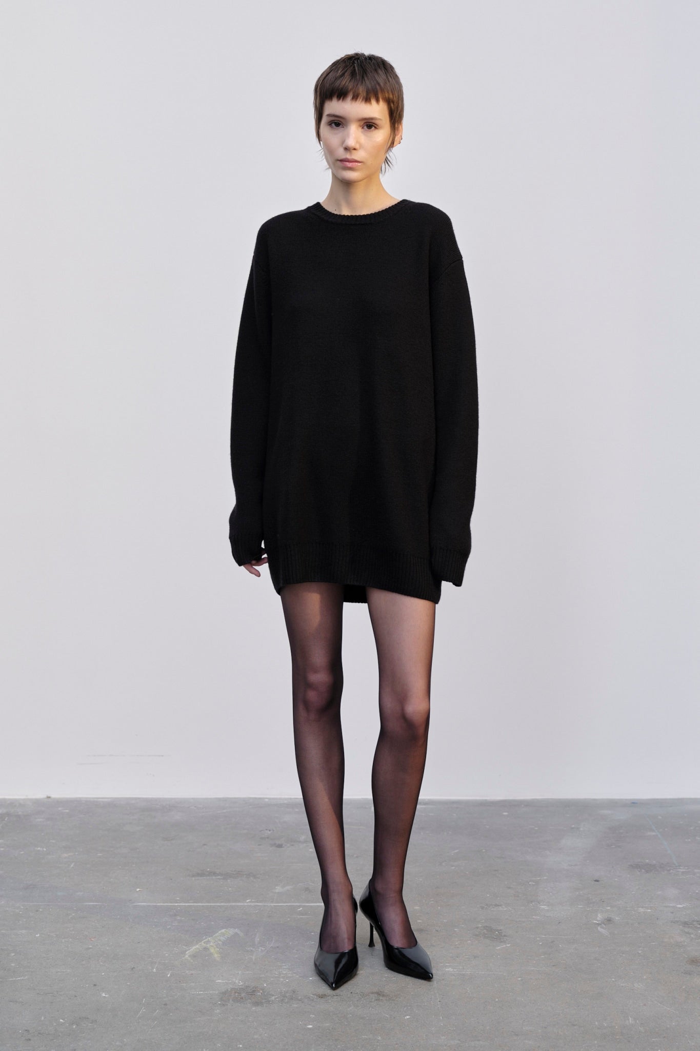 Shop Herskind Fred Knit Sweater Dress In Black