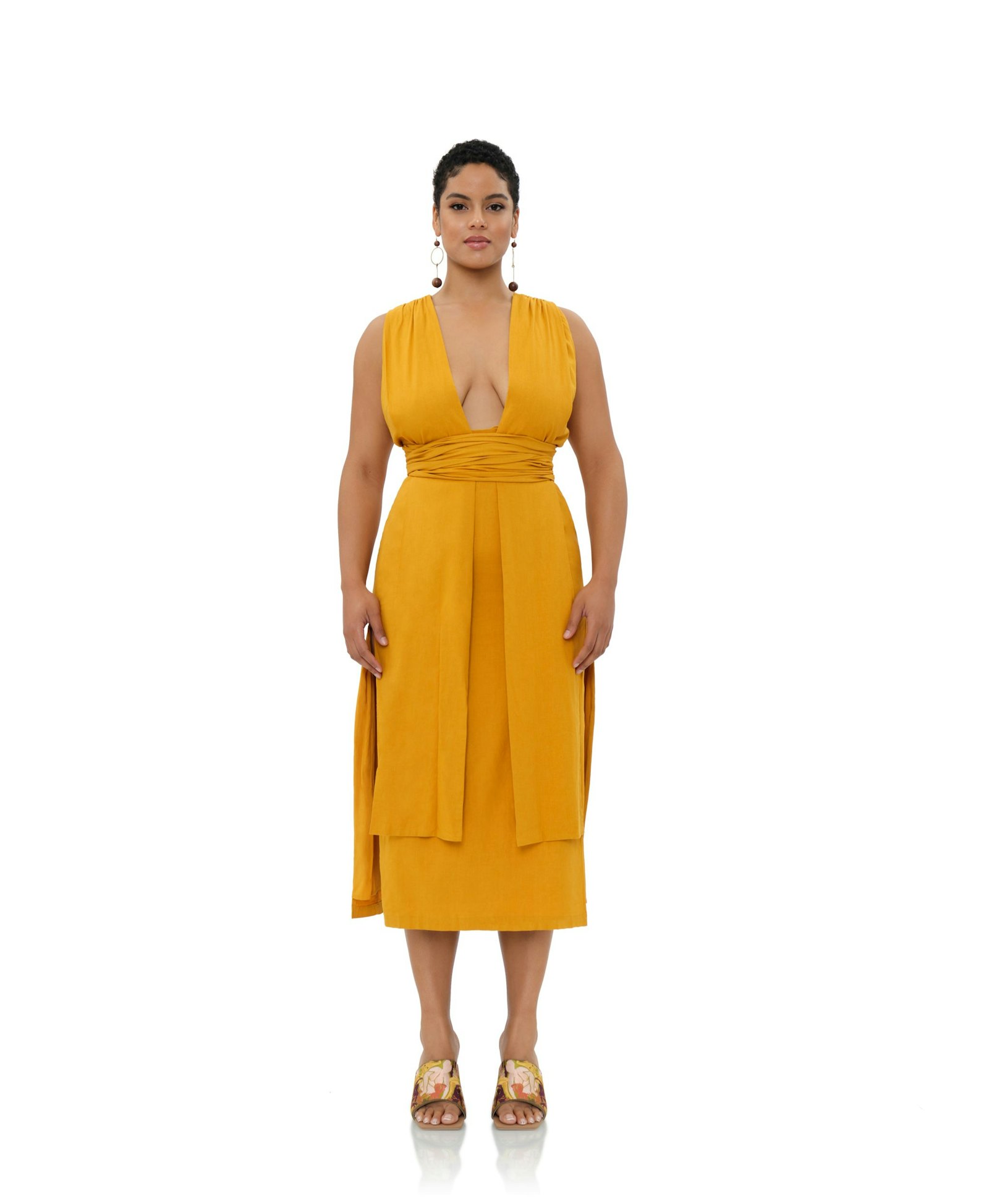 ZADO DRESS - GOLD made by Andrea Iyamah