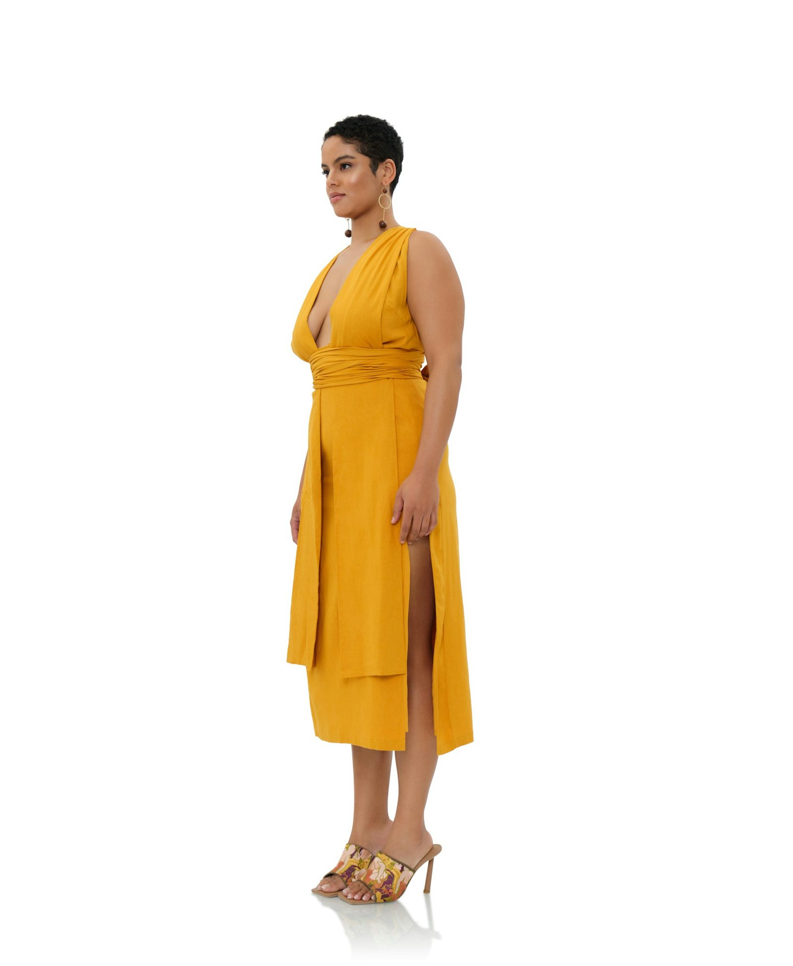 ZADO DRESS - GOLD made by Andrea Iyamah