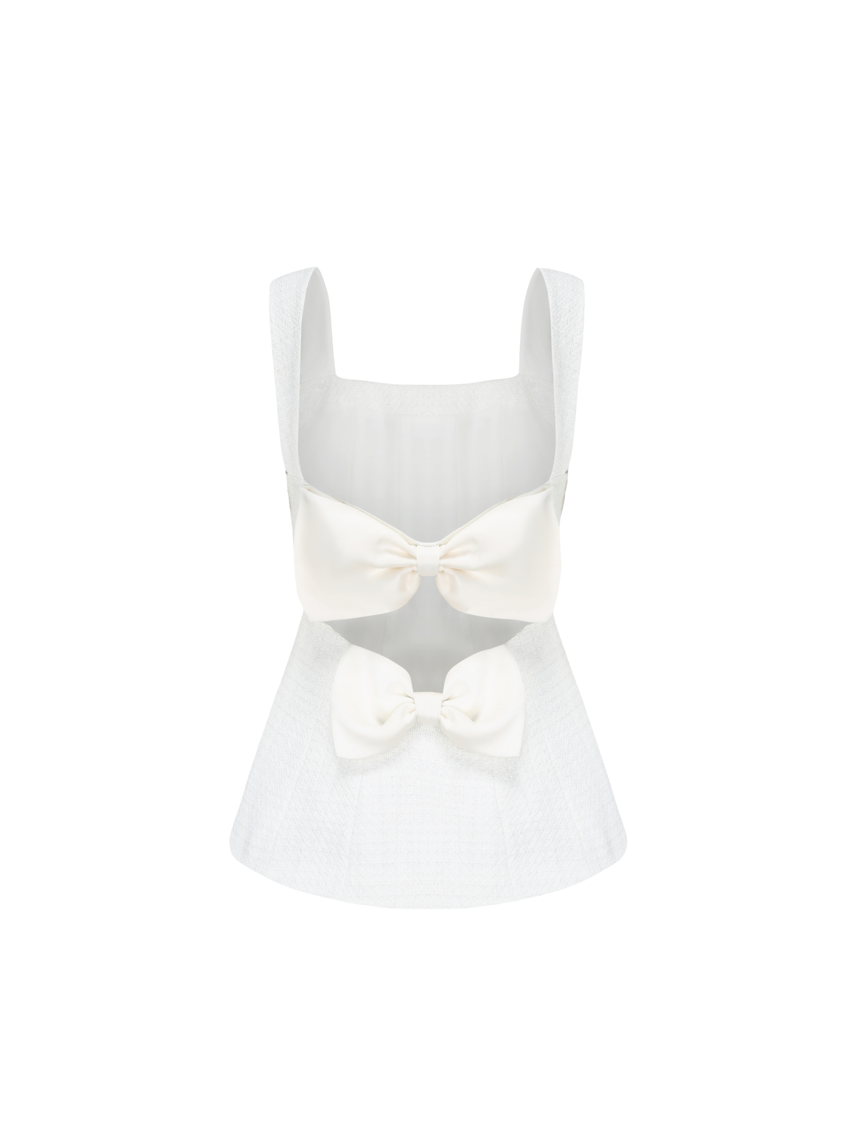 Anabella Bow Top (White) in White made by Nana Jacqueline