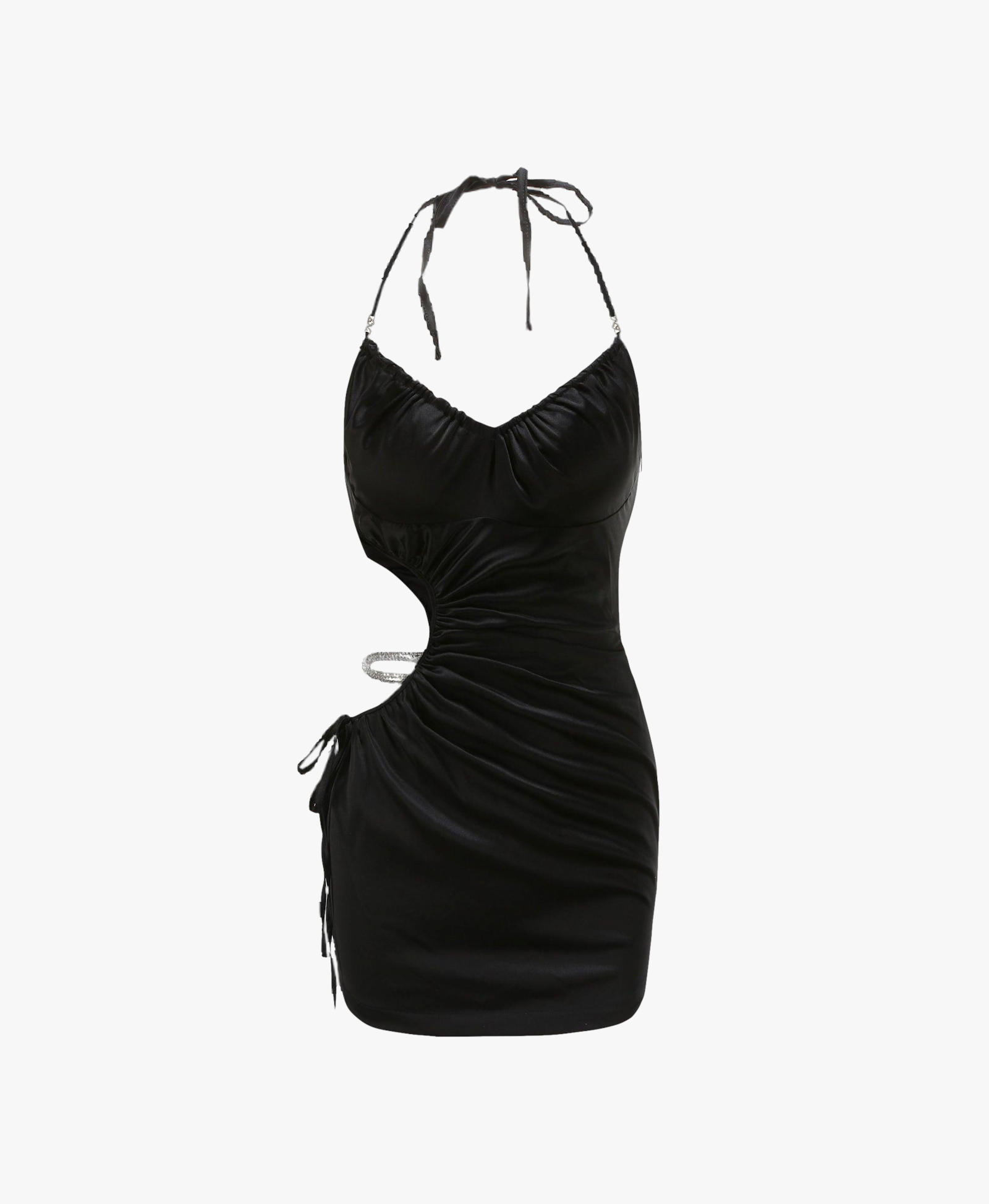 Black June Halter Dress (Final Sale) in Black made by Nana Jacqueline
