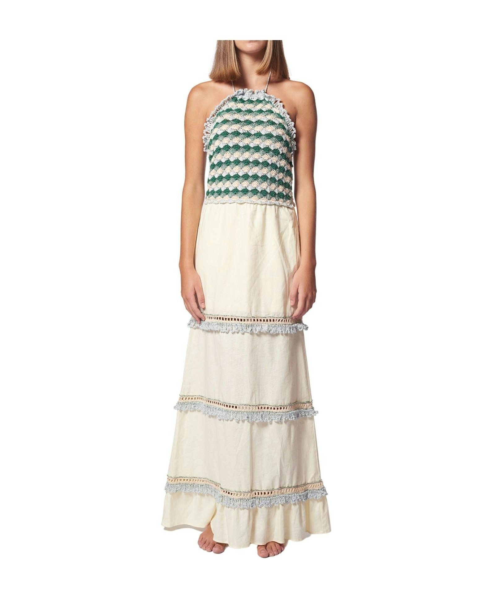 SUTTI dress in Green made by AYNI