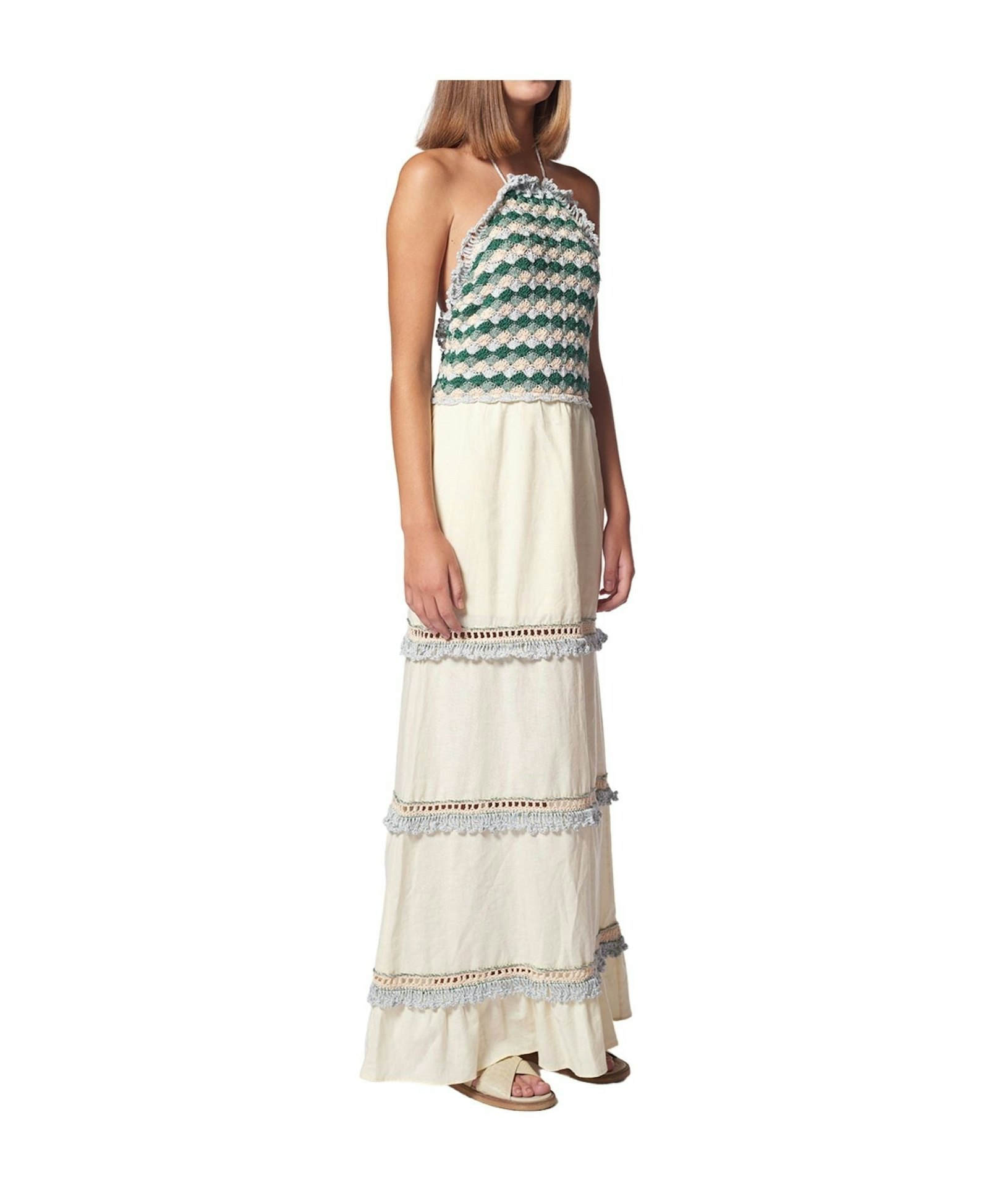 SUTTI dress in Green made by AYNI