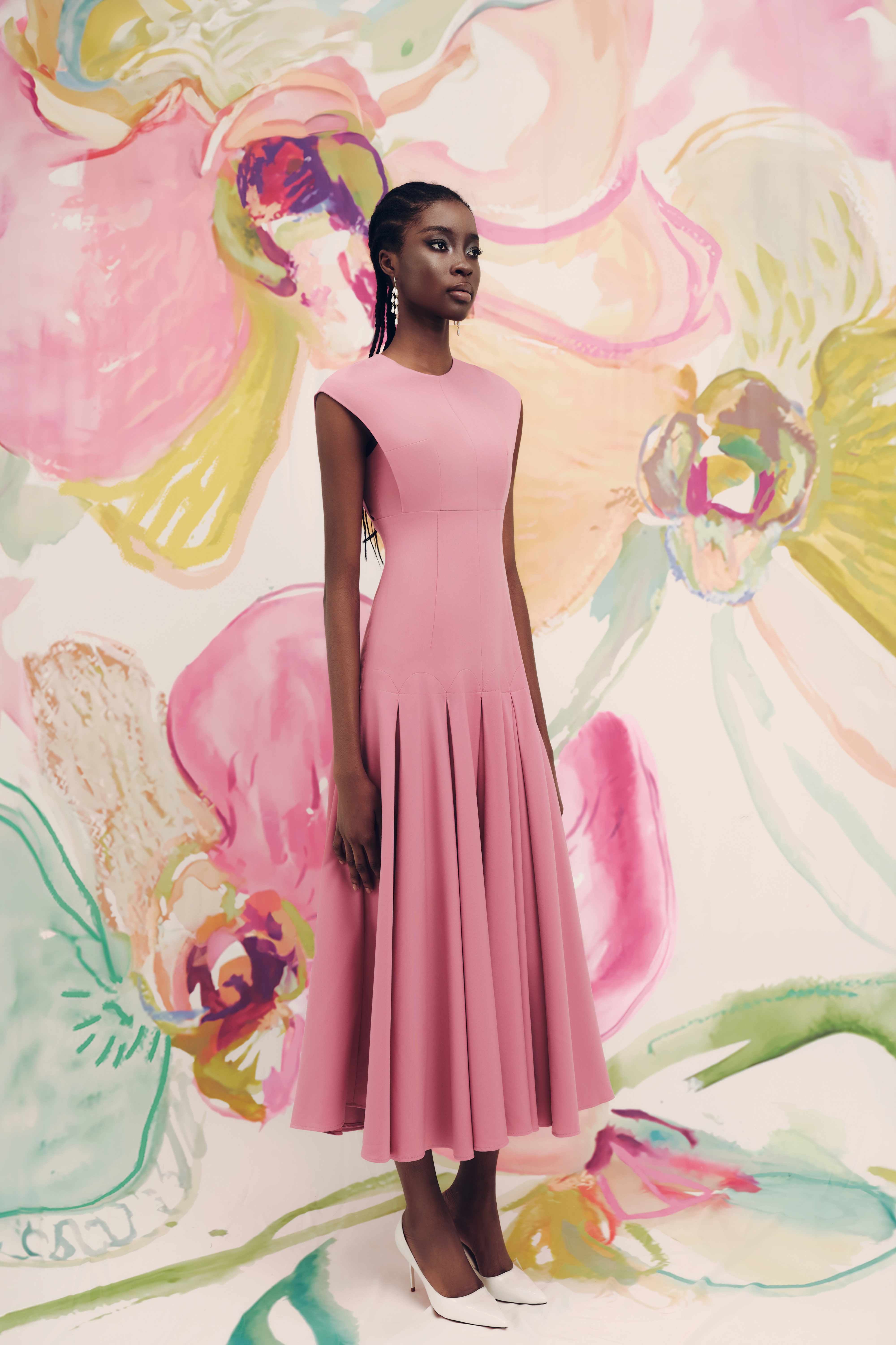 Shop Justin Tong Olivia Maxi Dress