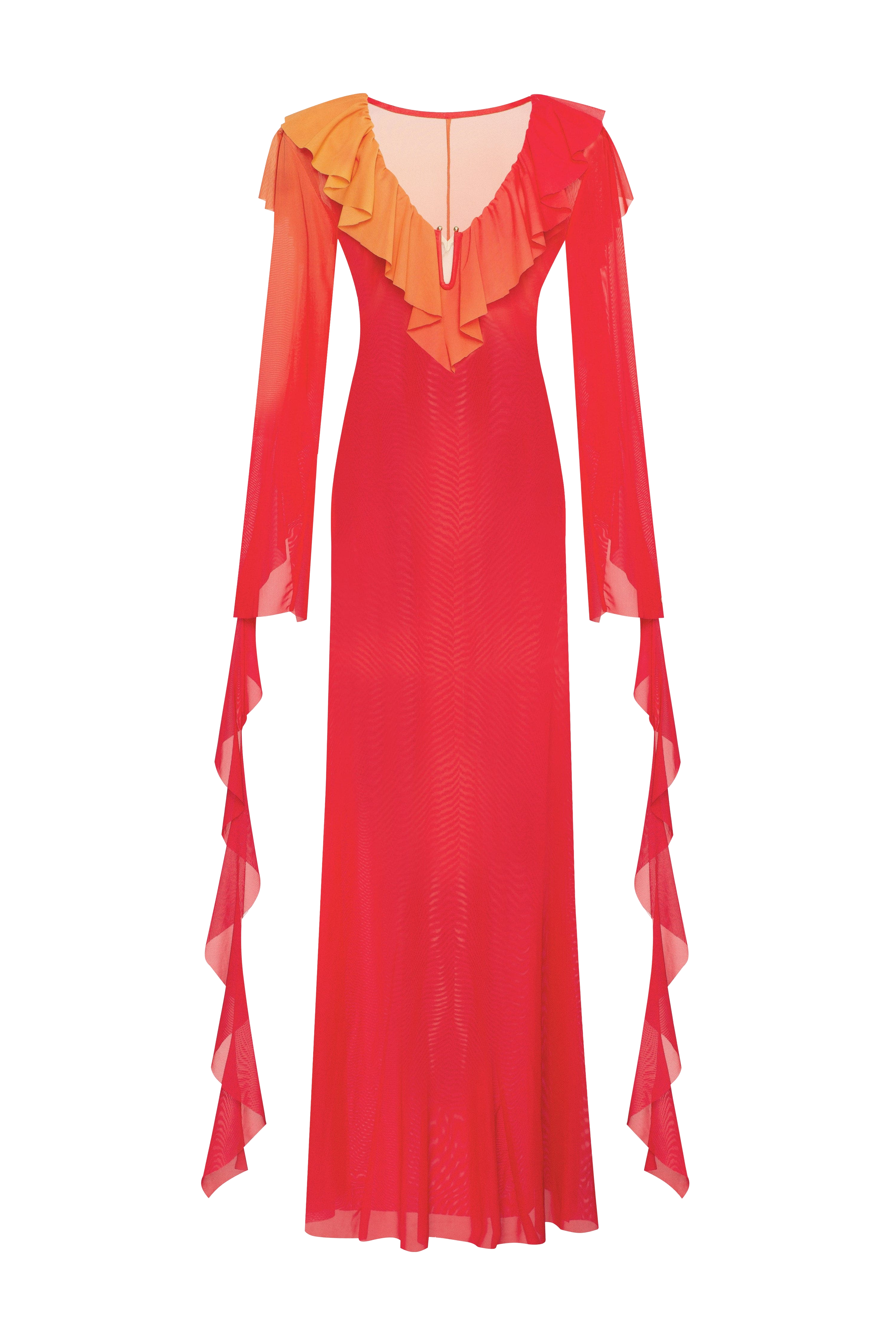 Shop Milla Flowy Coral Maxi Dress, Xo Xo In Red