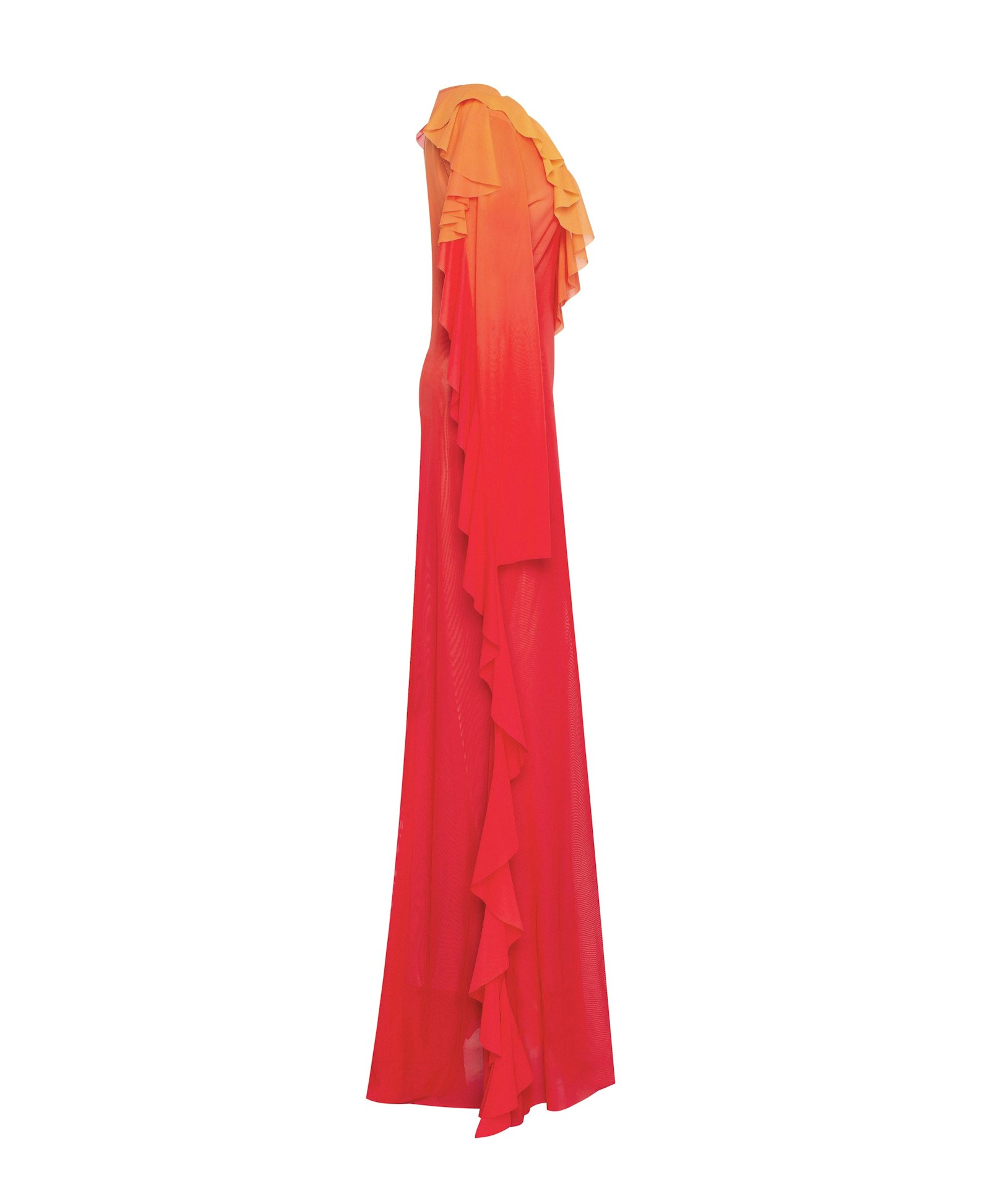Flowy coral maxi dress, Xo Xo made by Milla