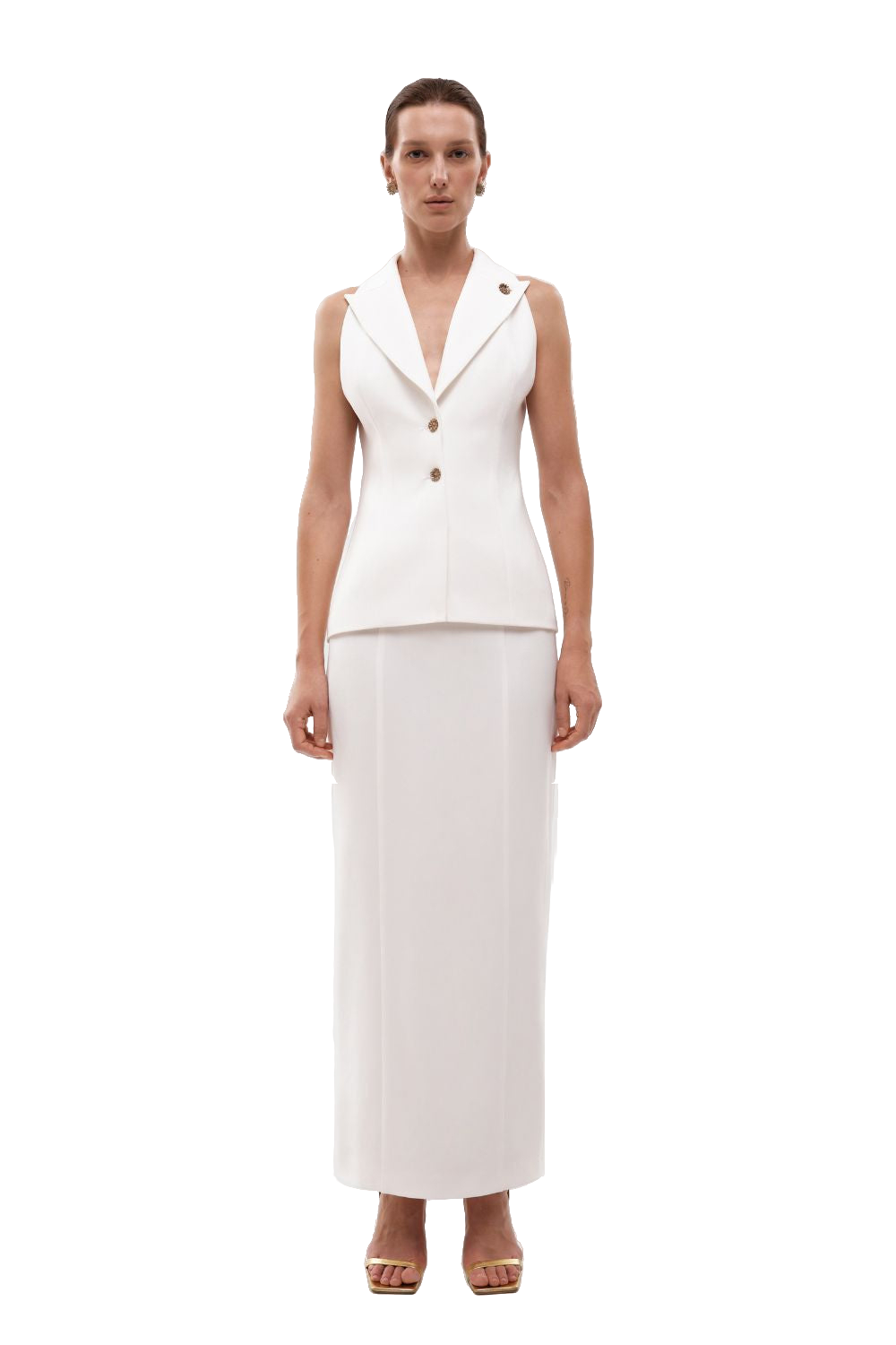 Shop Gasanova Maxi Skirt In White