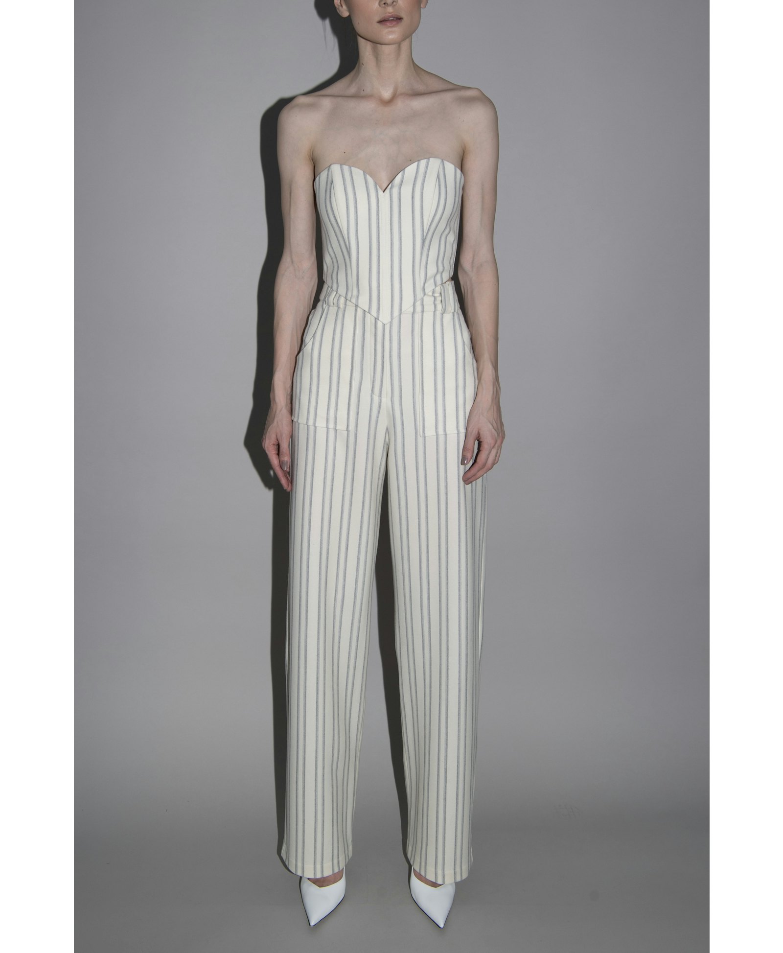 merino corset in Beige made by Vestiaire d'un Oiseau Libre