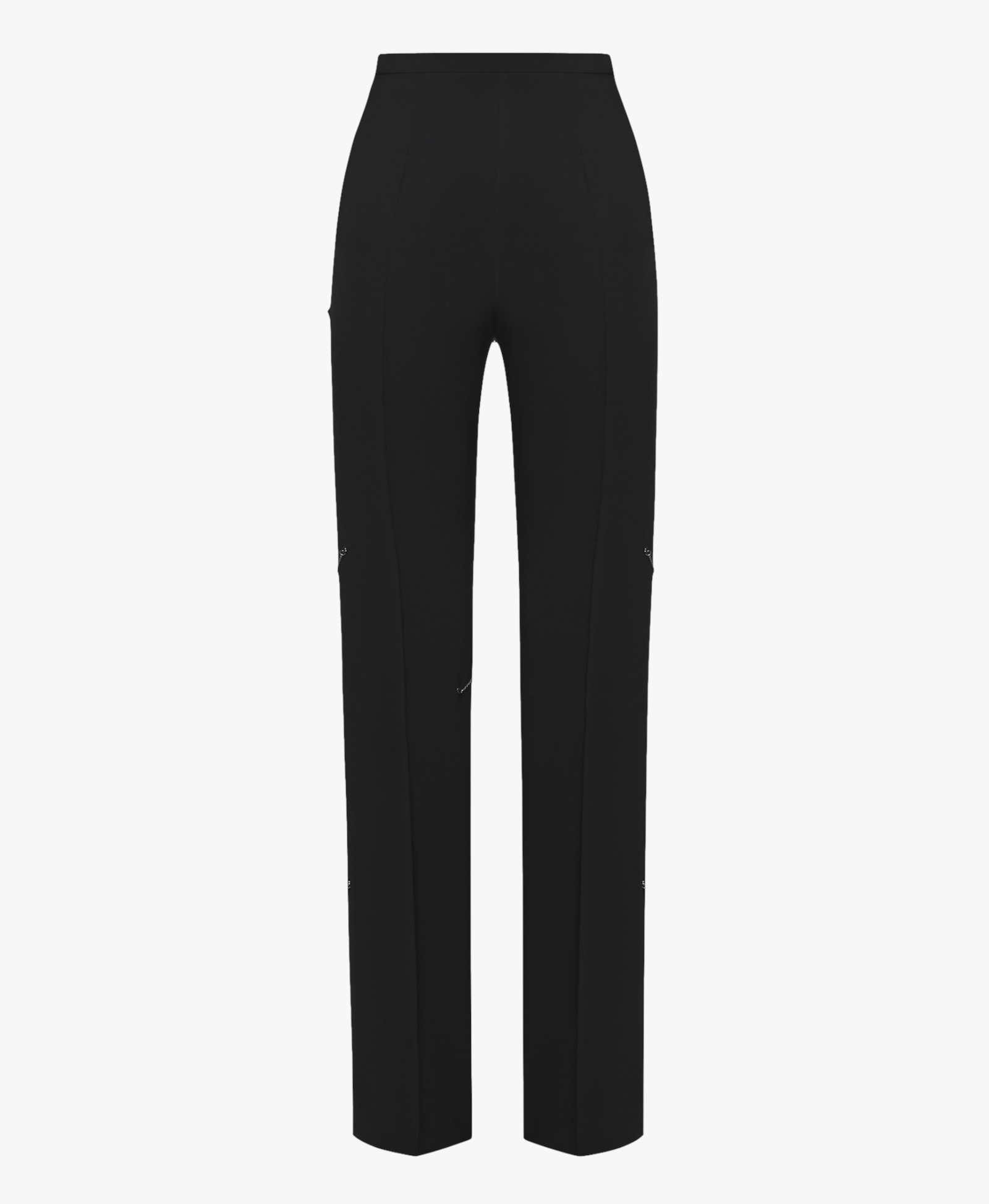 CHAIN-EMBELLISHED HIGH-WAIST PANTS made by KEBURIA