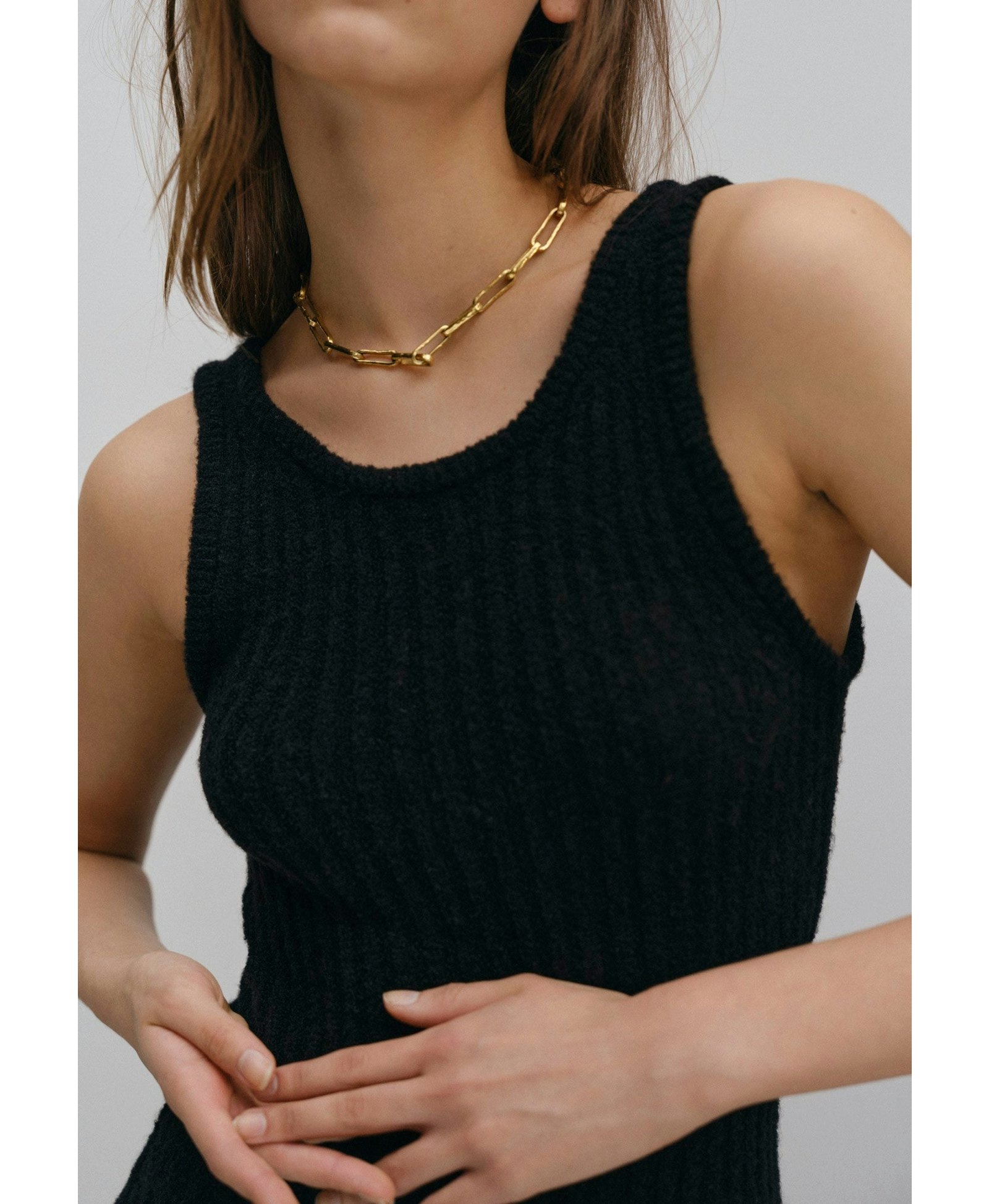 Iza Knit Dress - Black made by HERSKIND