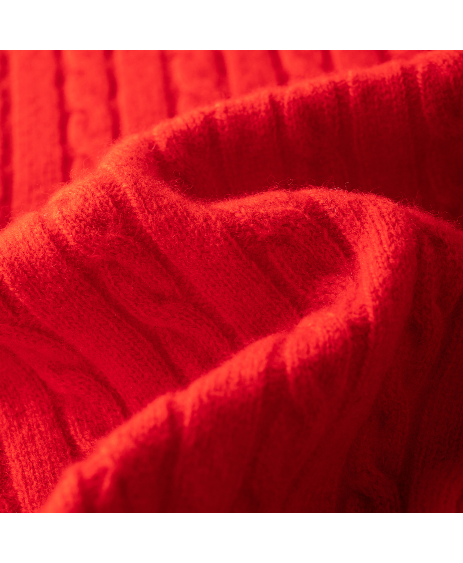 Classic Extra Fine Merino Wool Twist Knit Cardigan | Flame Red made by CozyU