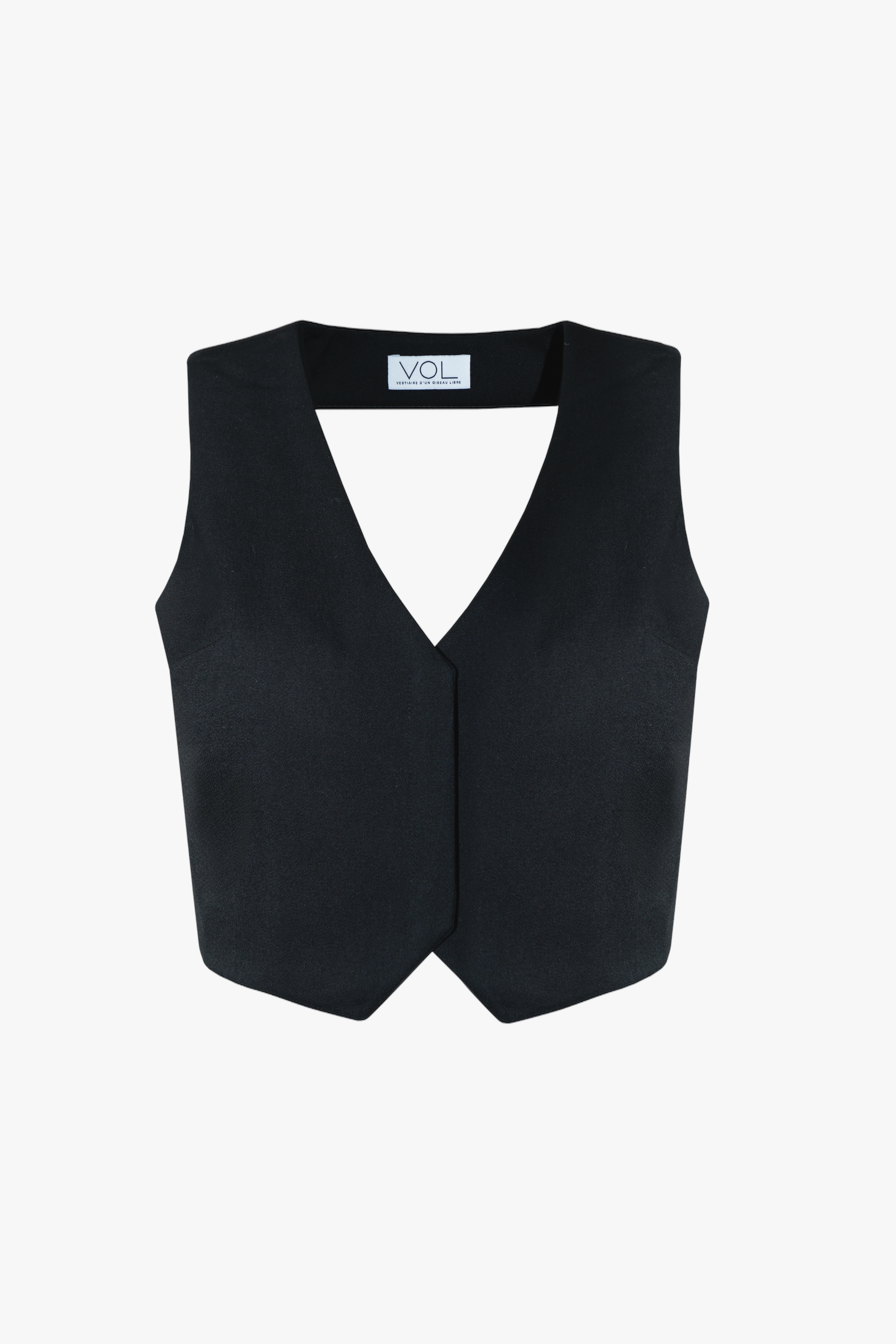 Vestiaire D'un Oiseau Libre Open-back Vest In Black
