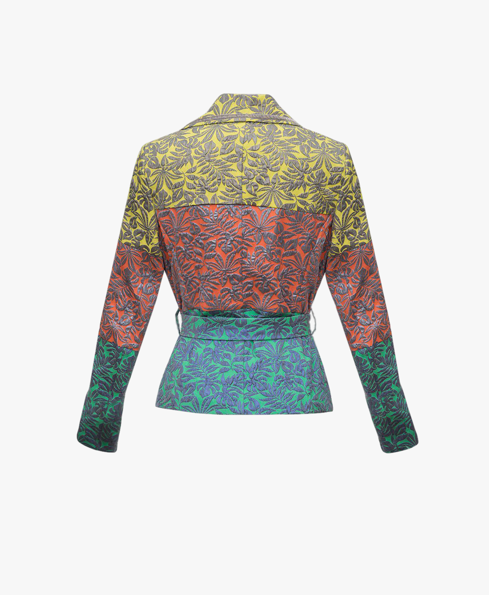Patchwork Multicolor Jacquard Jacket made by ANDREEVA
