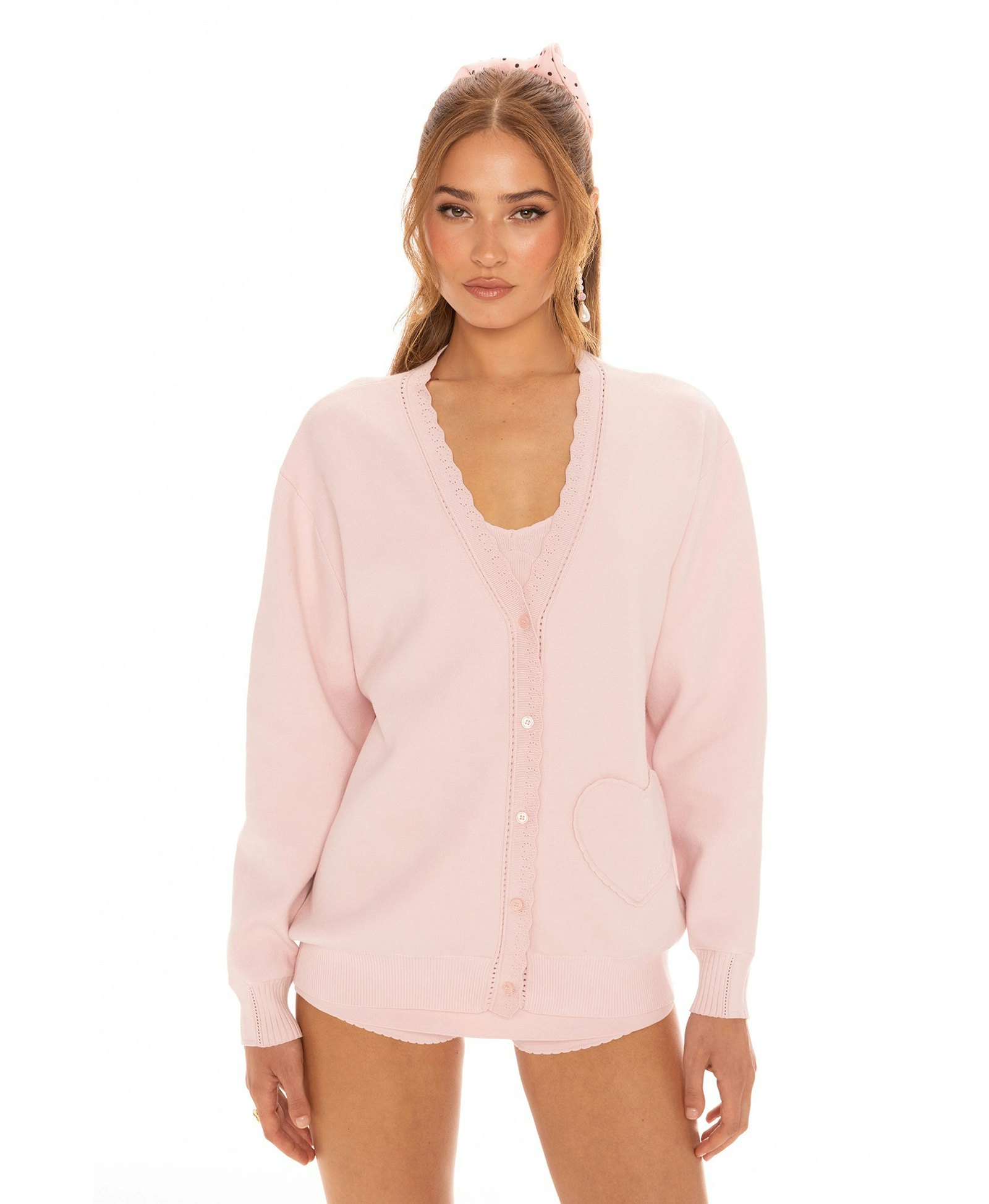 Carrie Cardigan (Pink) made by Nana Jacqueline