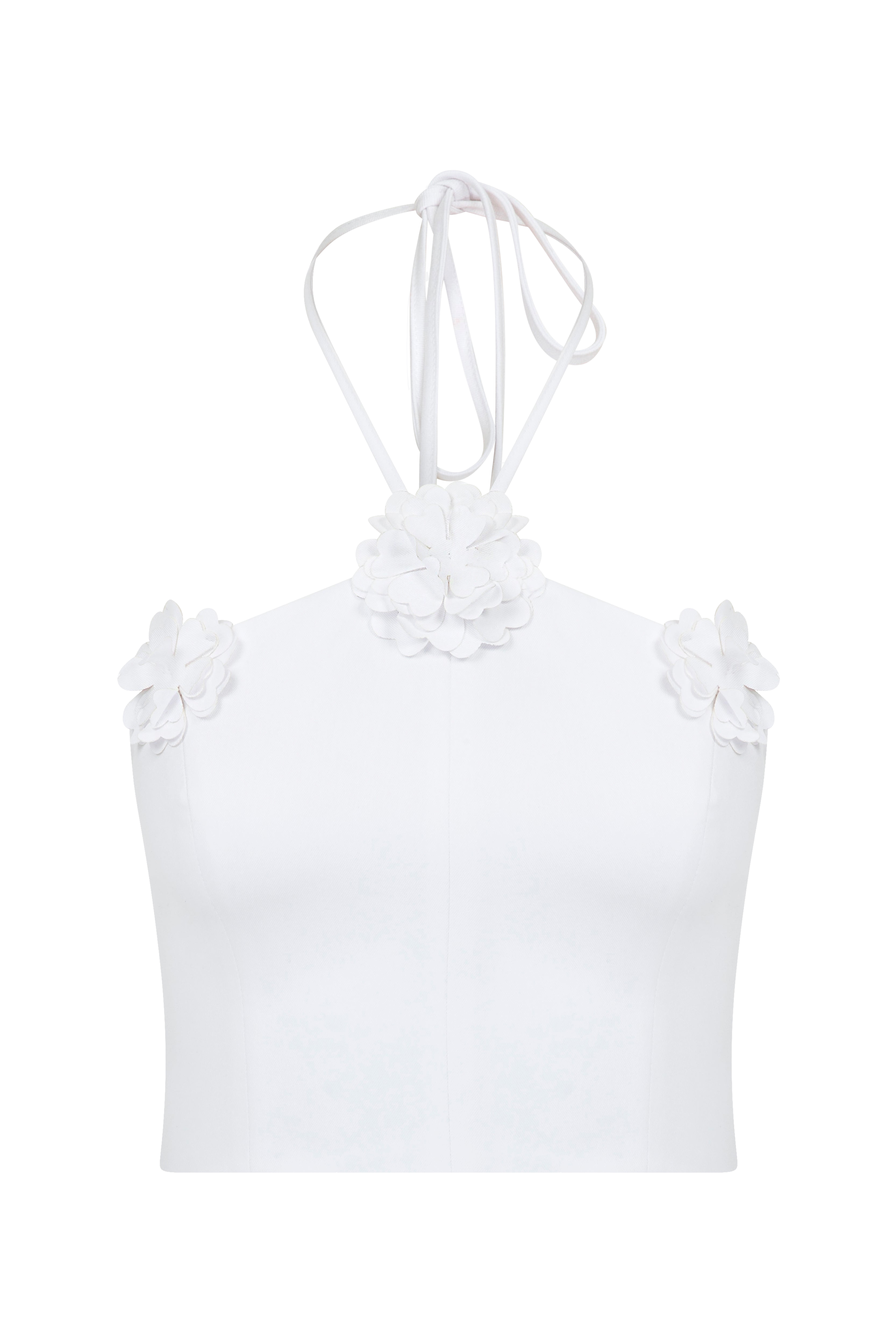 Shop Declara Jasmine Floral Top In White