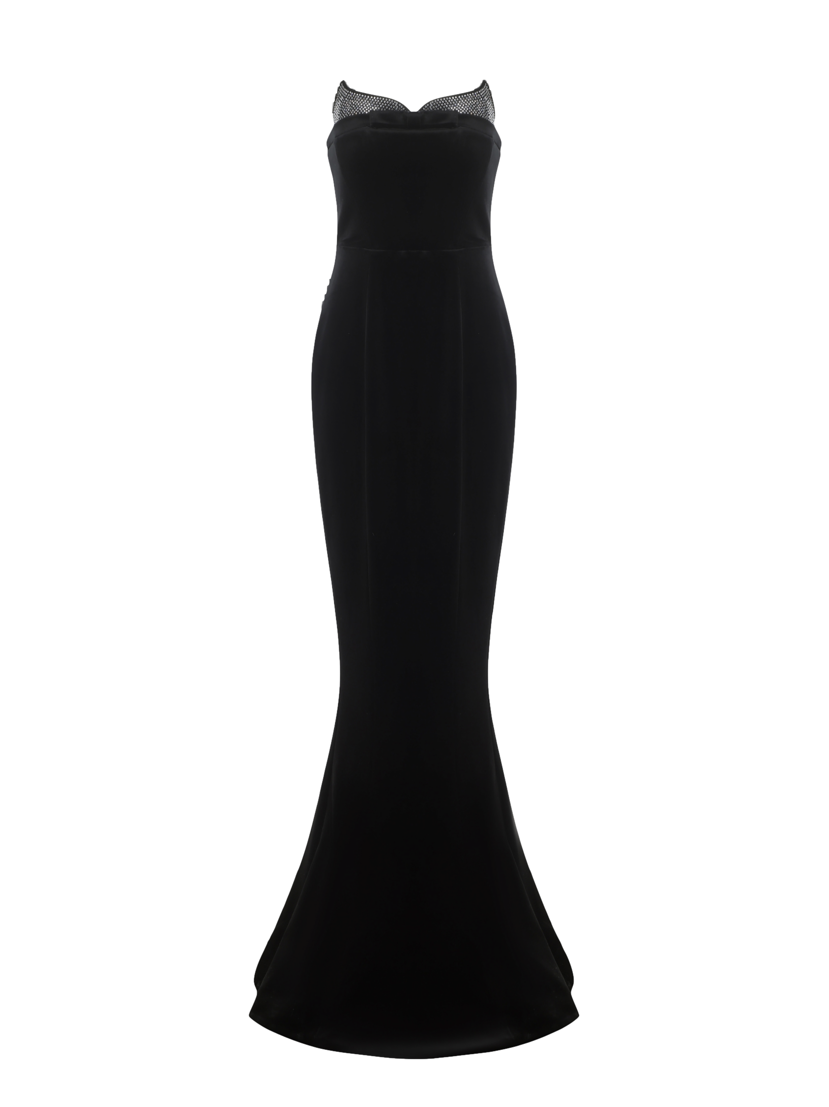 Nana Jacqueline Juliana Velvet Dress In Black