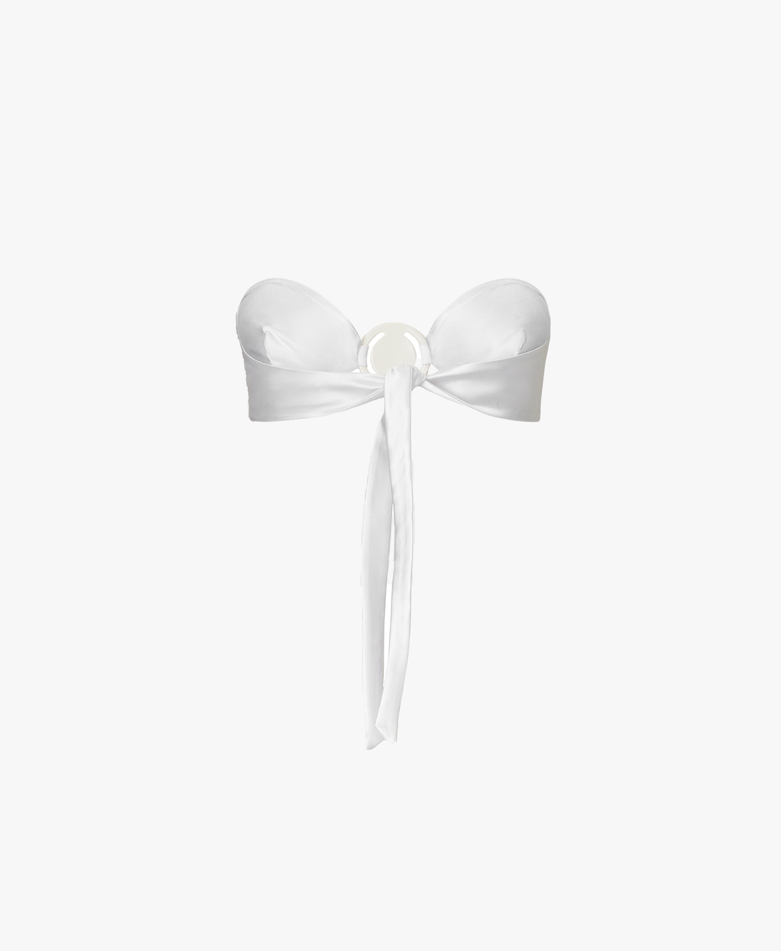 Pearl Silk Top in White made by Vestiaire d'un Oiseau Libre