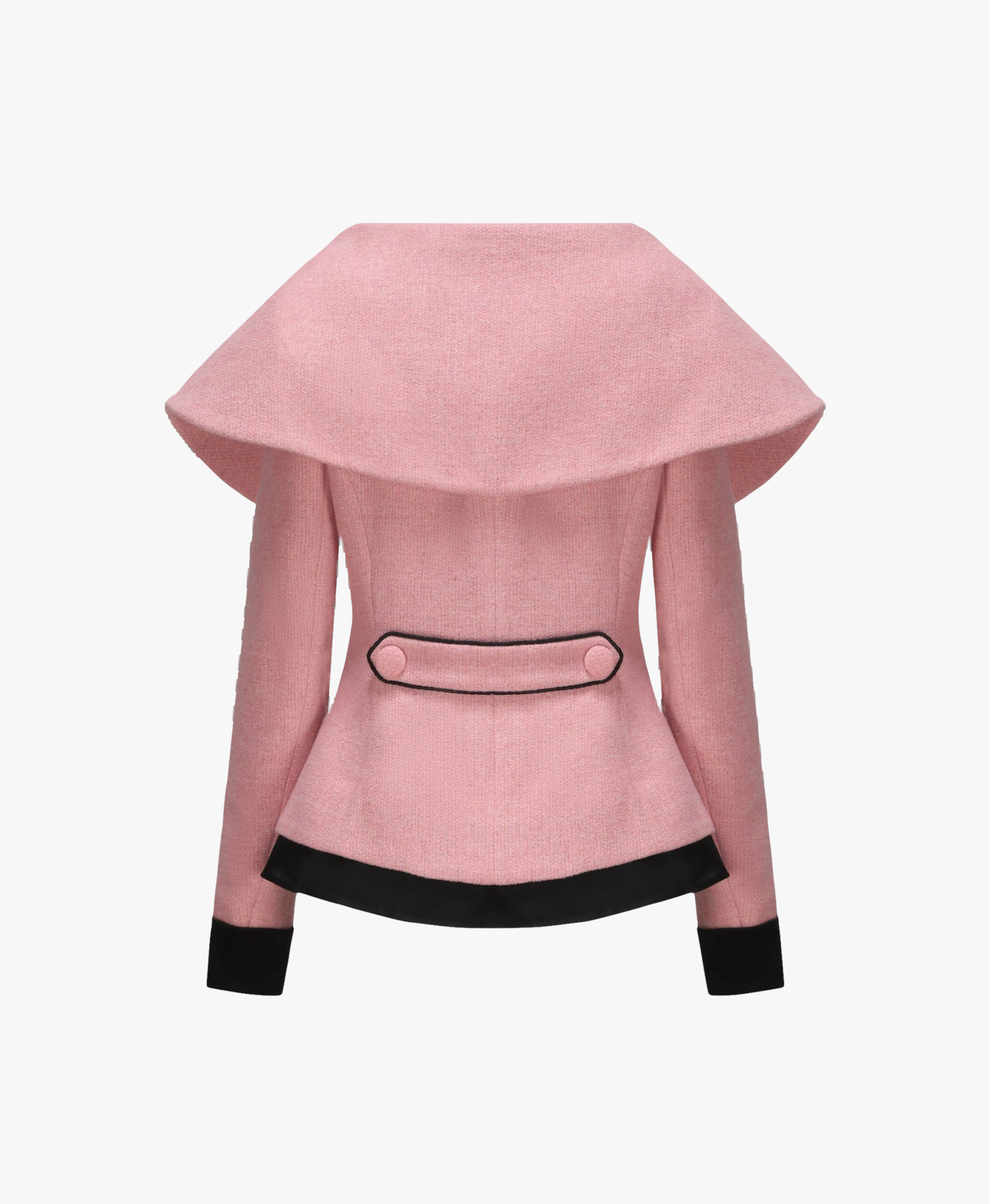 Nadia Lapel Jacket (Pink) (Final Sale) in Pink made by Nana Jacqueline