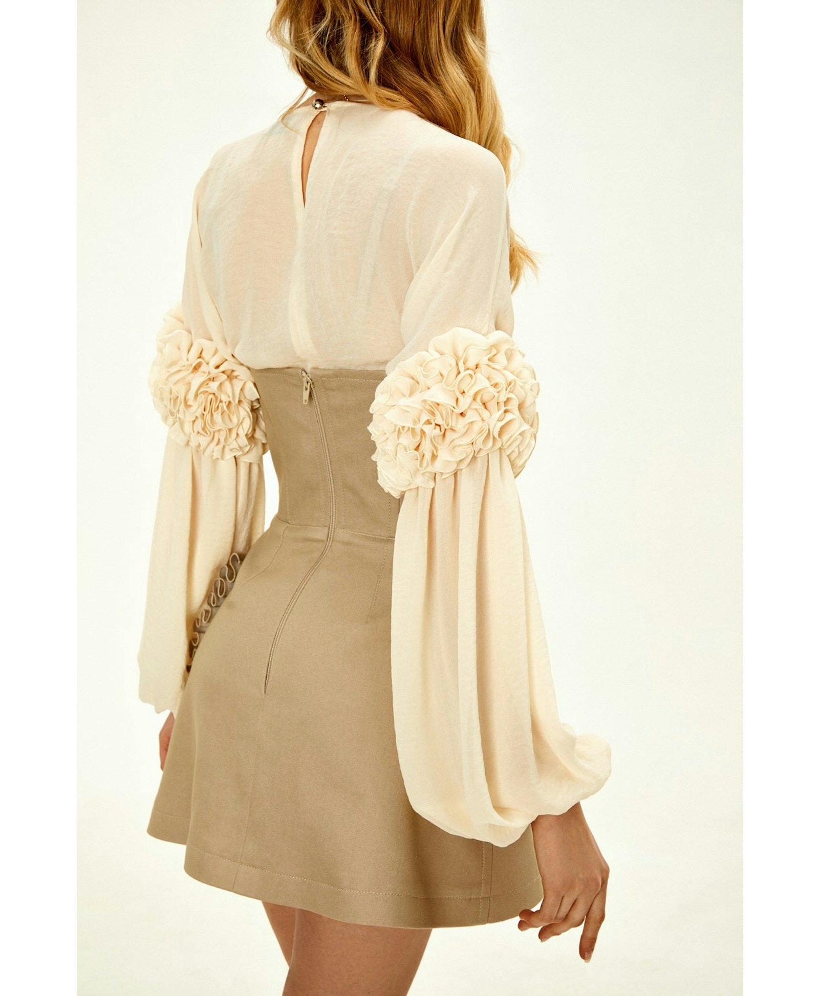 Creamy Chiffon Blouse made by Guranda